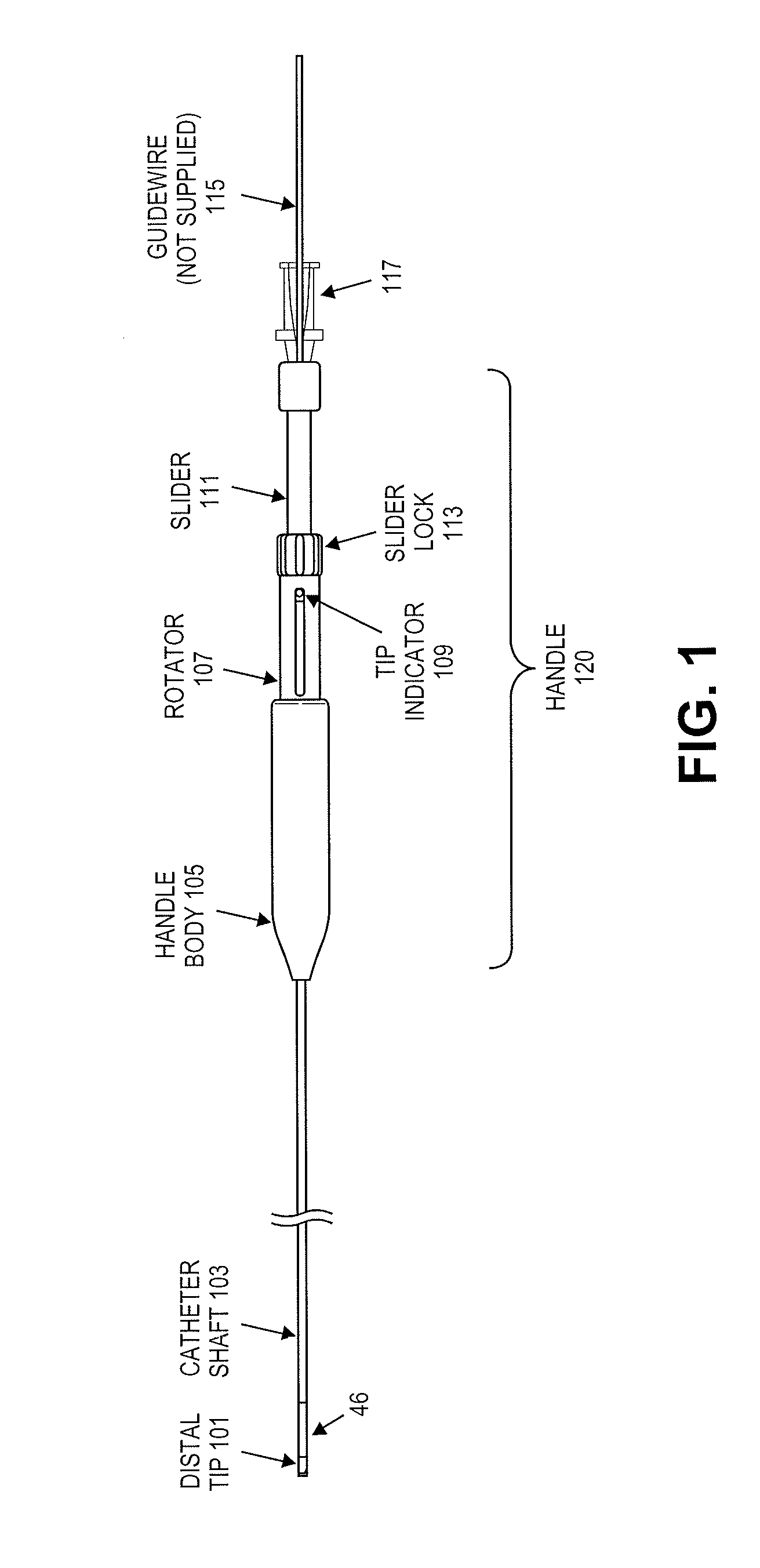 Guidewire positioning catheter