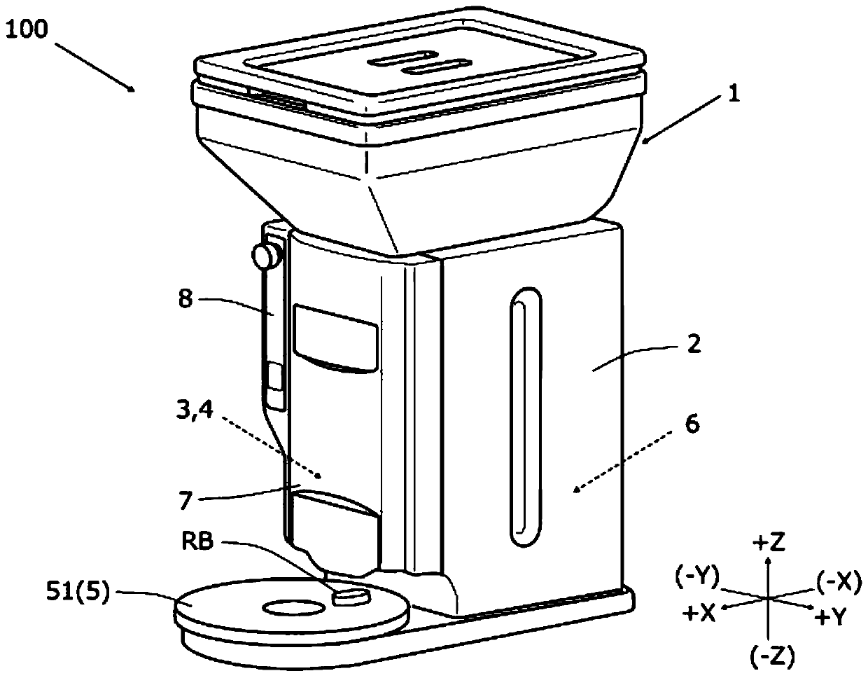 Roller for rice forming device and rice forming device