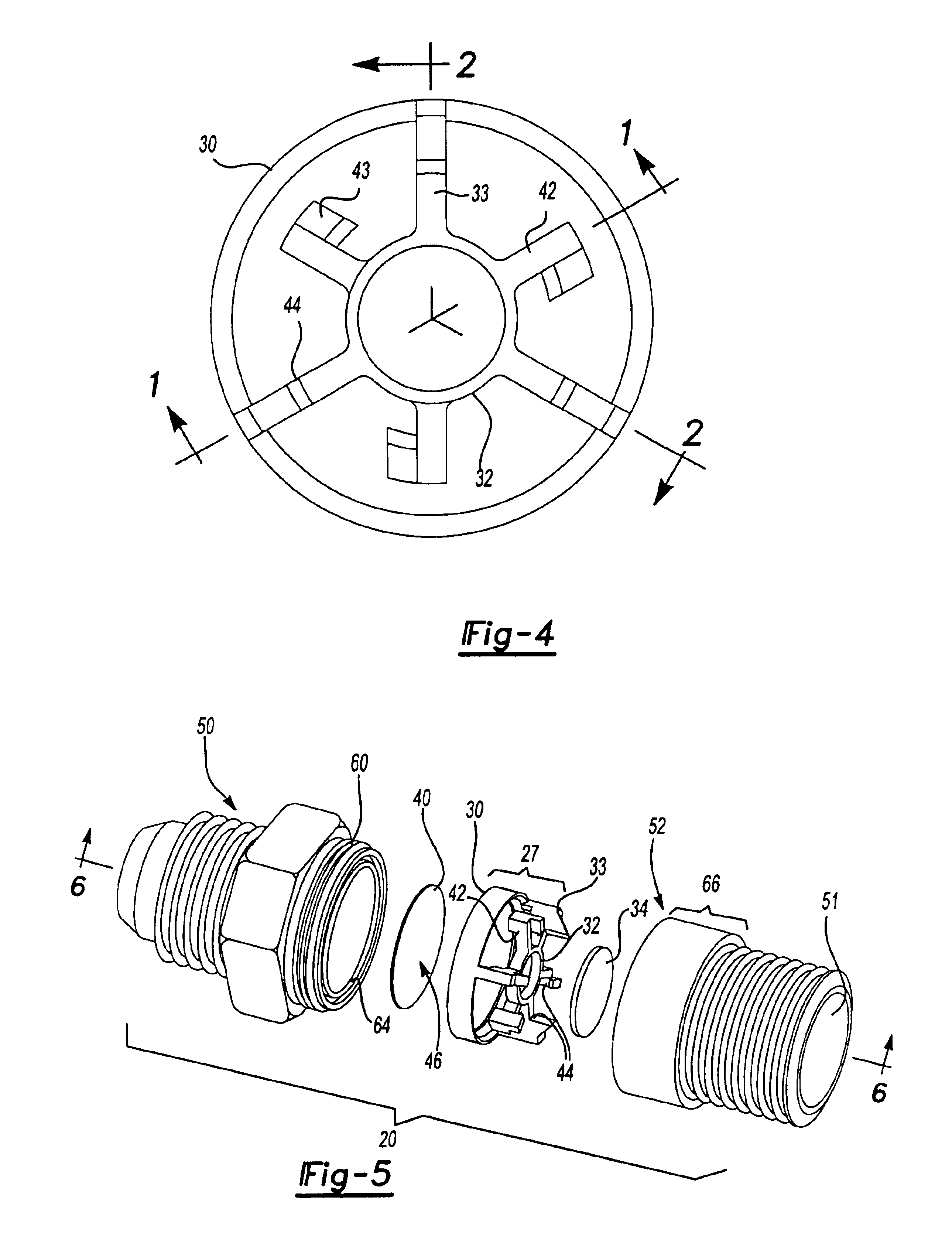 Excess flow valve with magnet