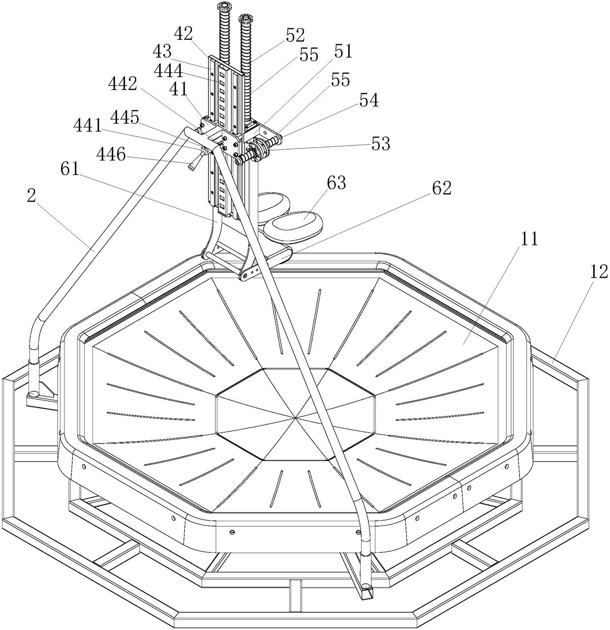 Seated type universal motion platform