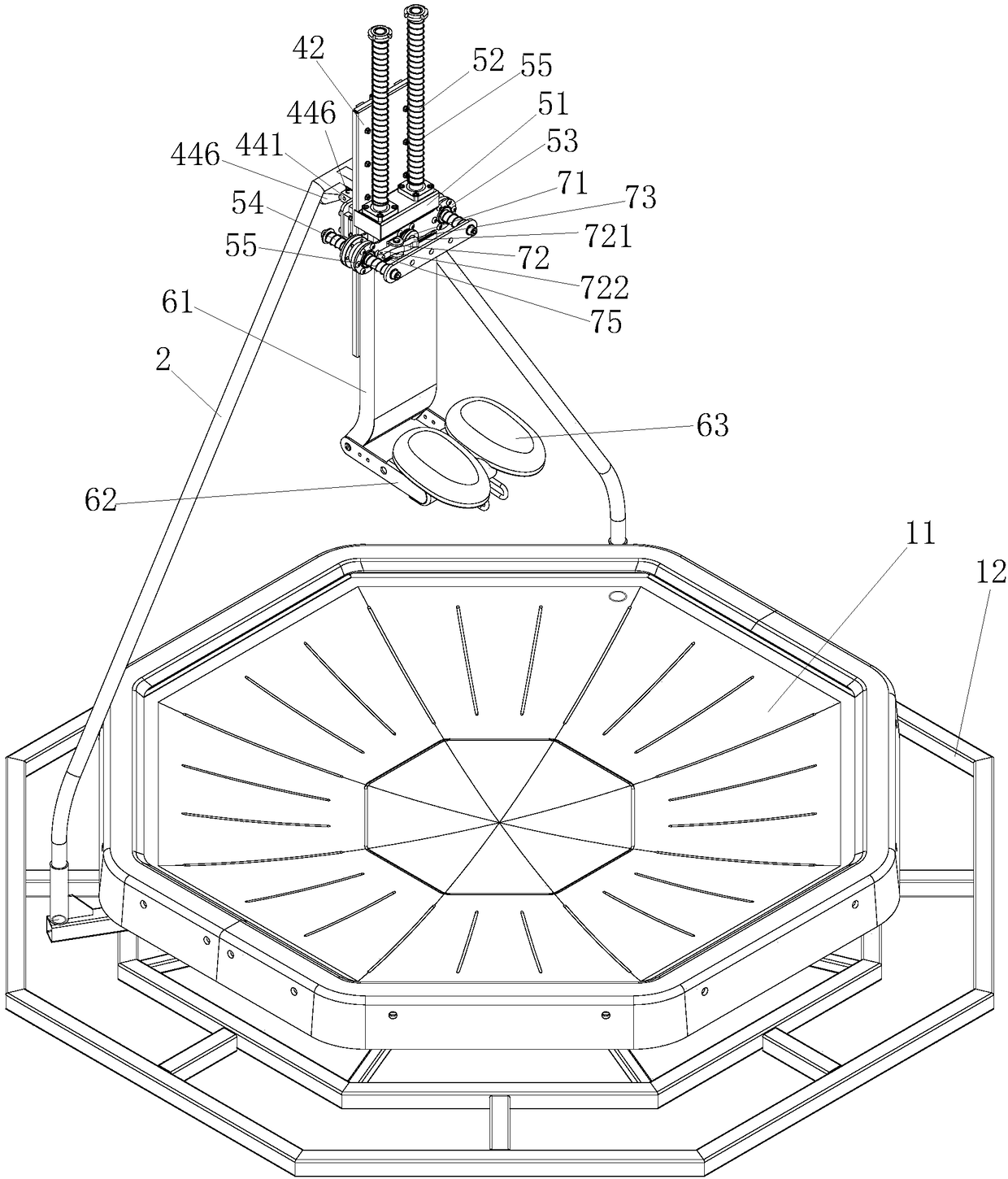 Seated type universal motion platform