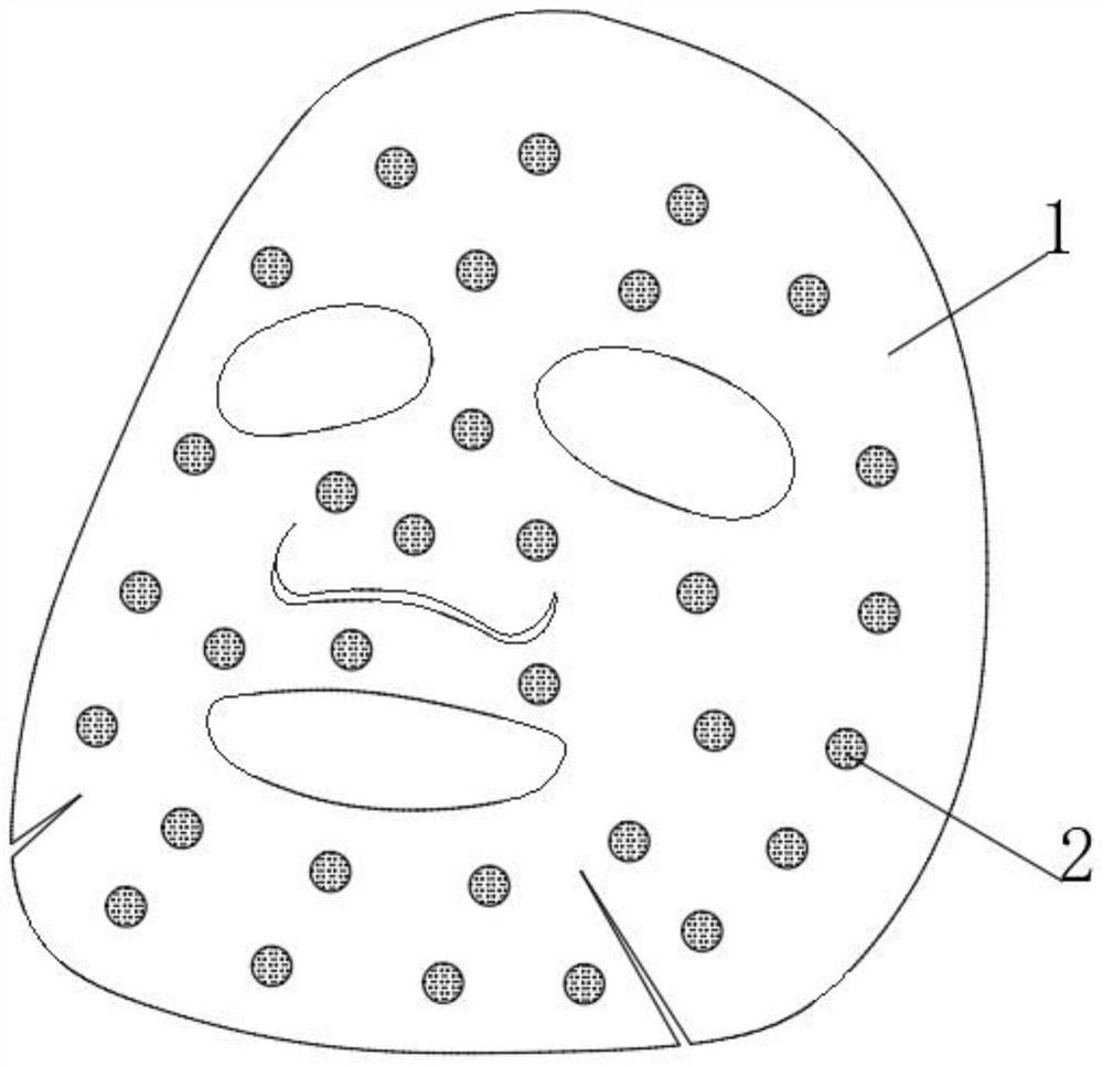 Self-heating bulge type facial mask