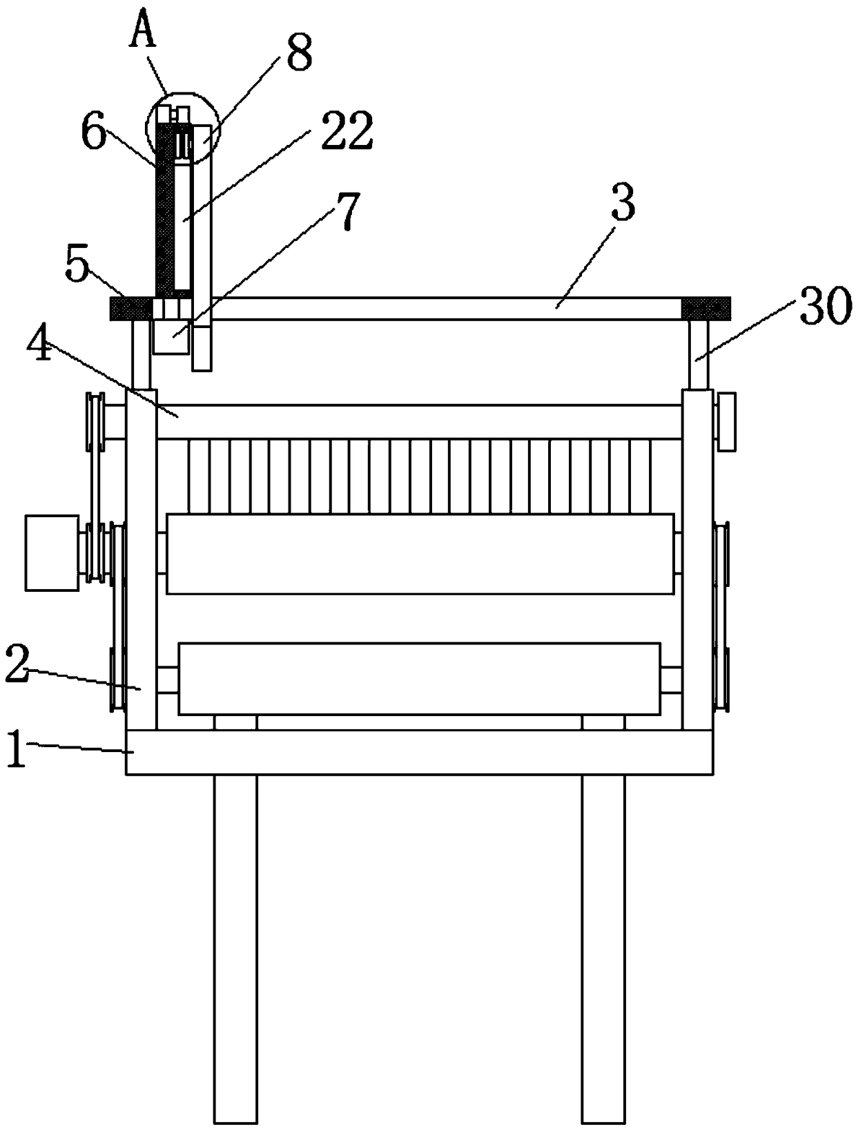 Dust removal device for textile equipment