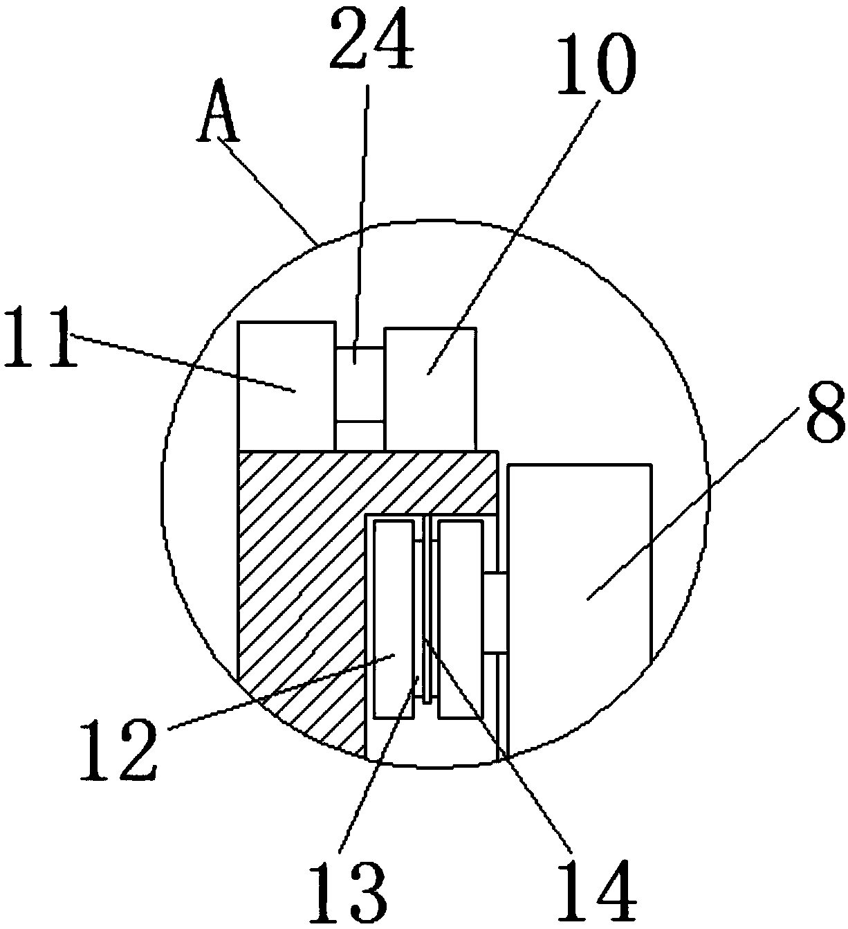 Dust removal device for textile equipment