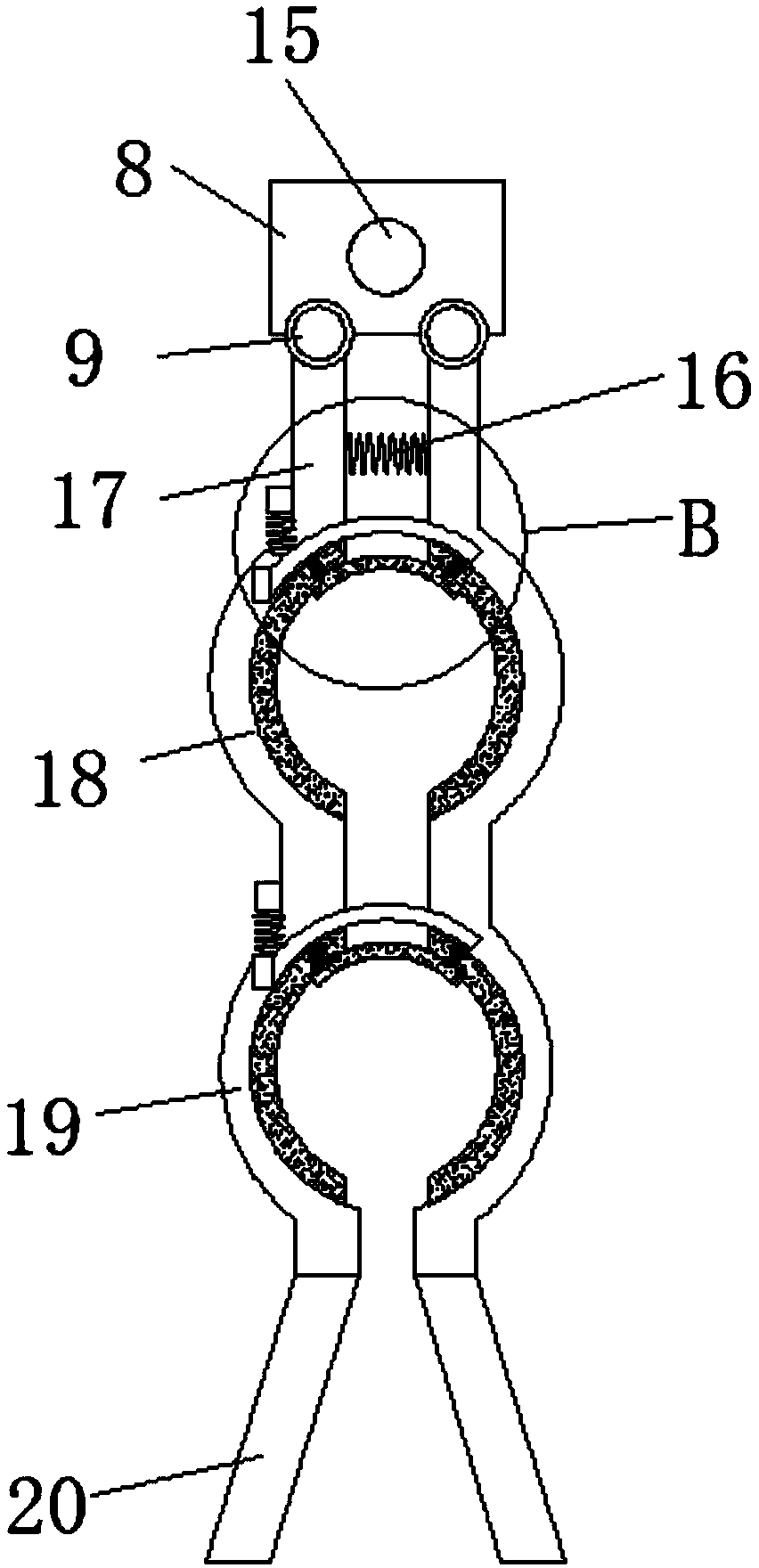 Dust removal device for textile equipment