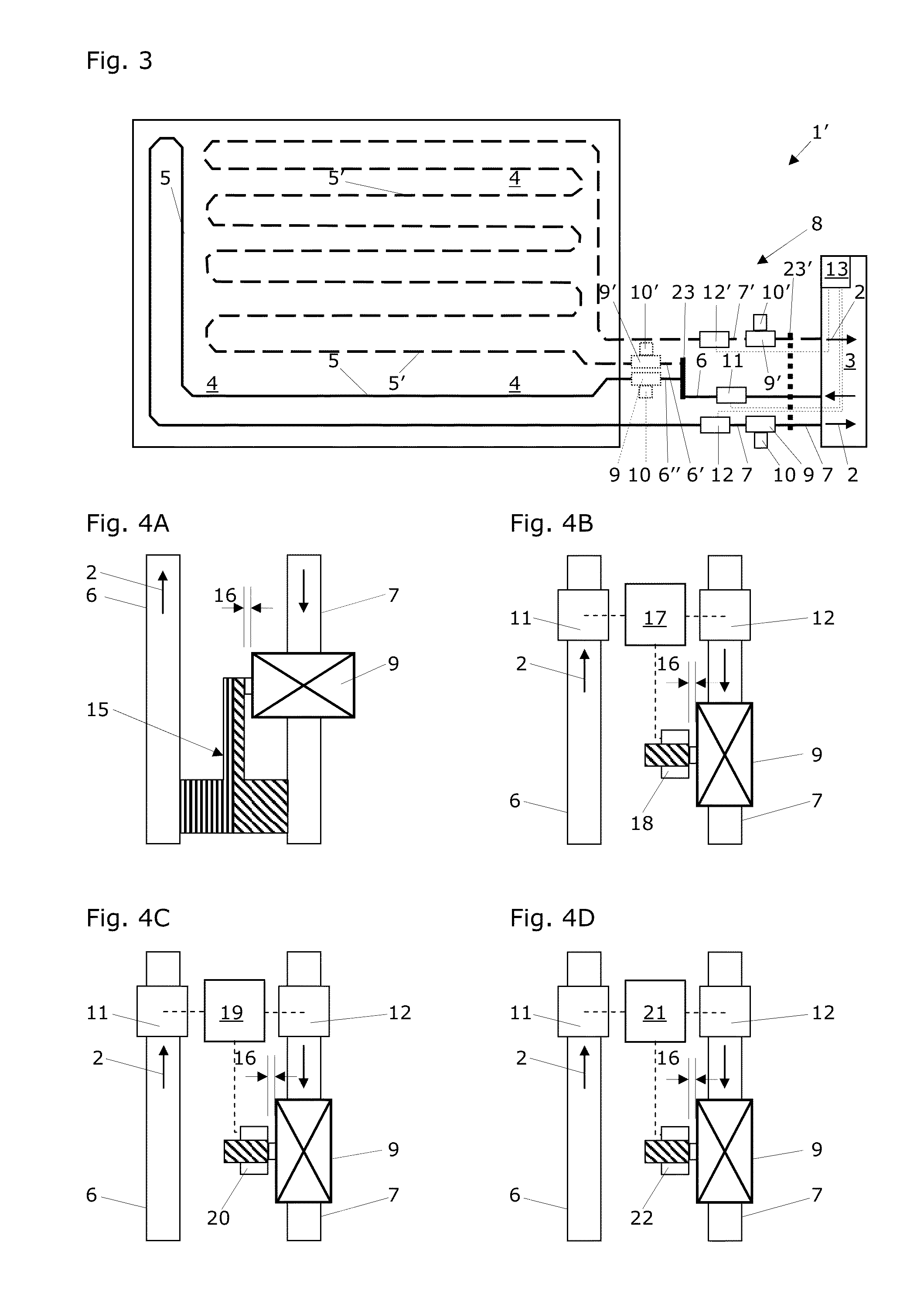 Method and system for controlling the temperature of components