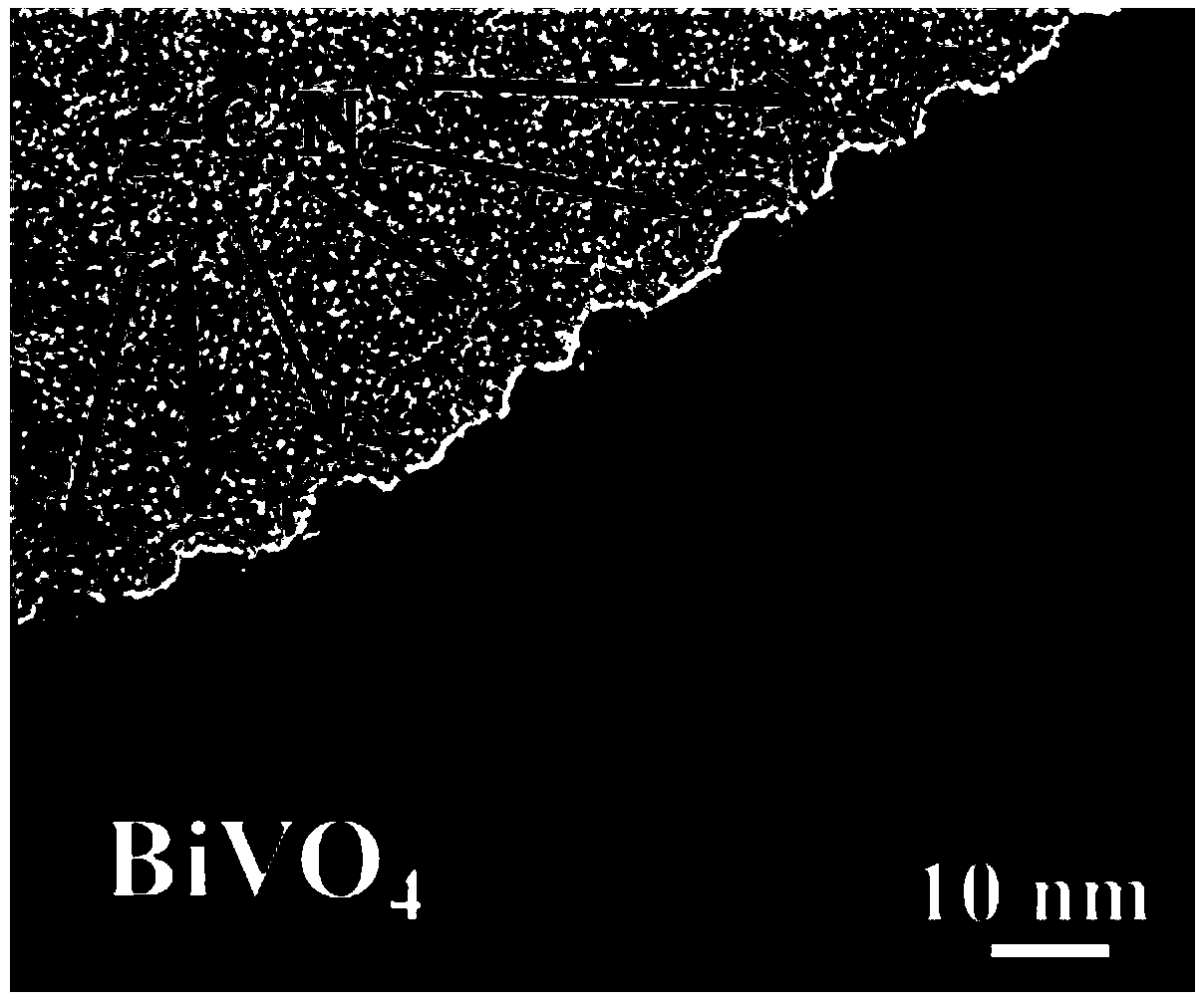 Carbon nitride nano particle modified pucherite composite photocatalyst and preparation method thereof