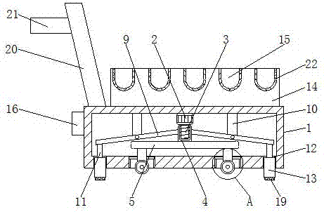 Handcart used for textiles and easy to move