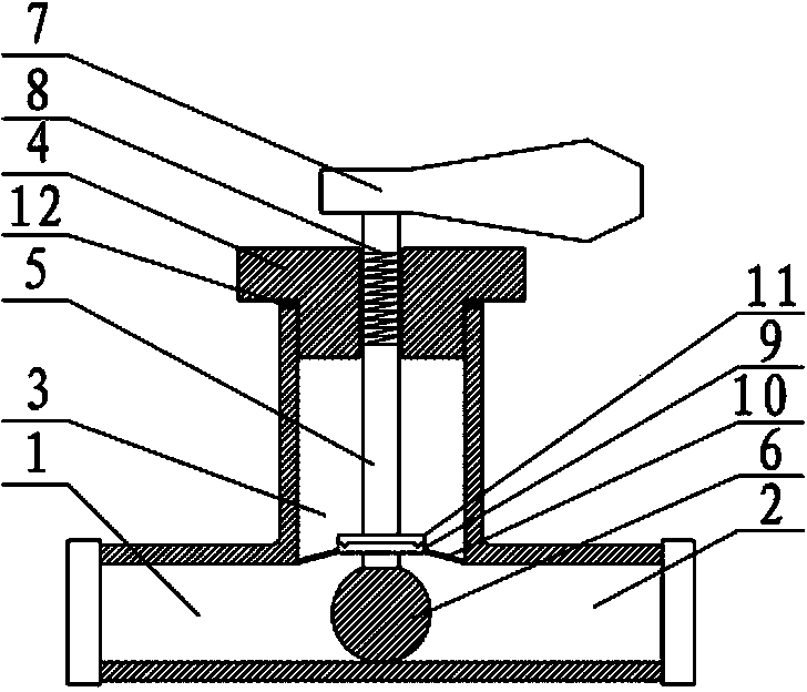 Self-closed valve for gas transmission pipeline