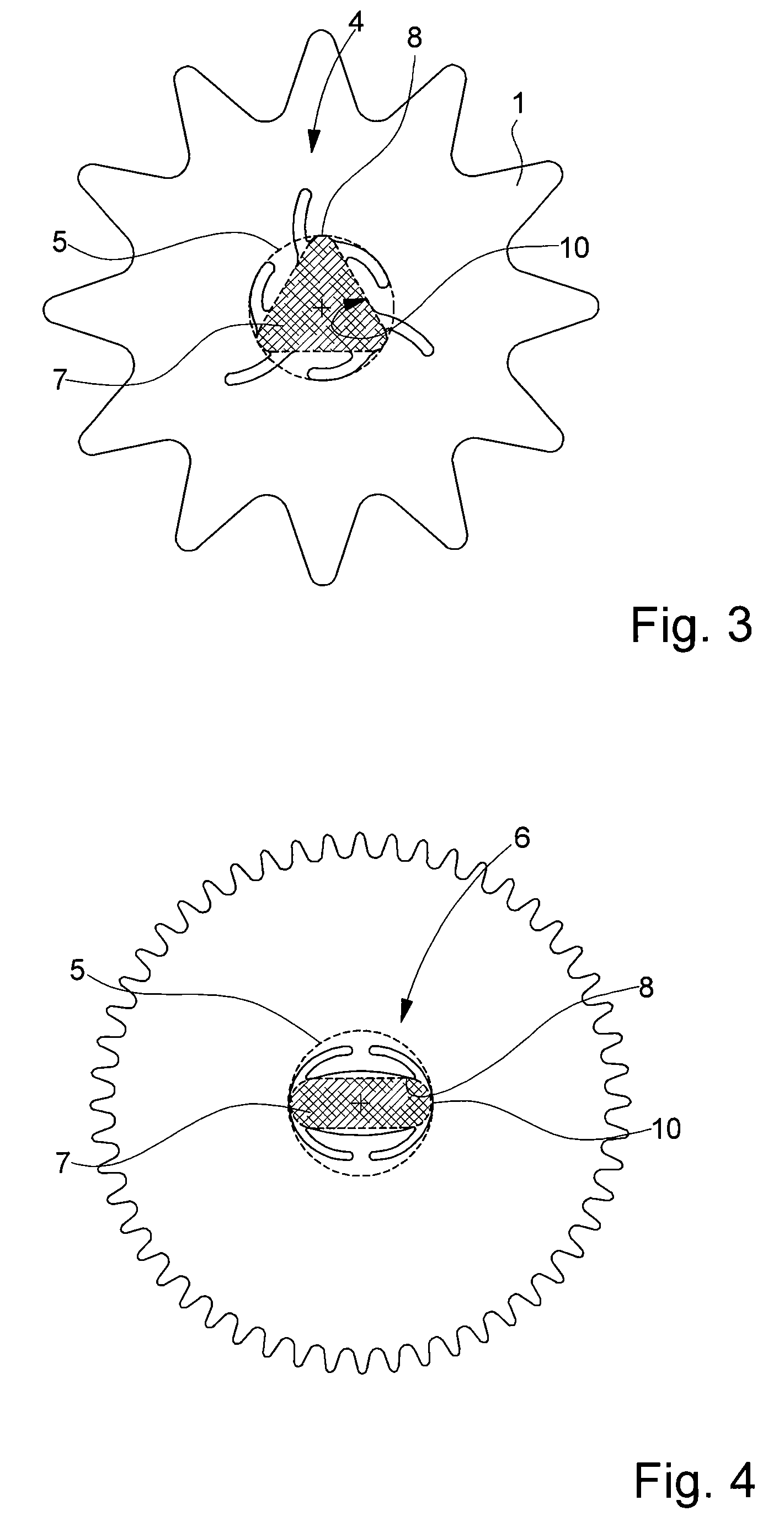 Micro-mechanical part with a shaped aperture for assembly on a shaft