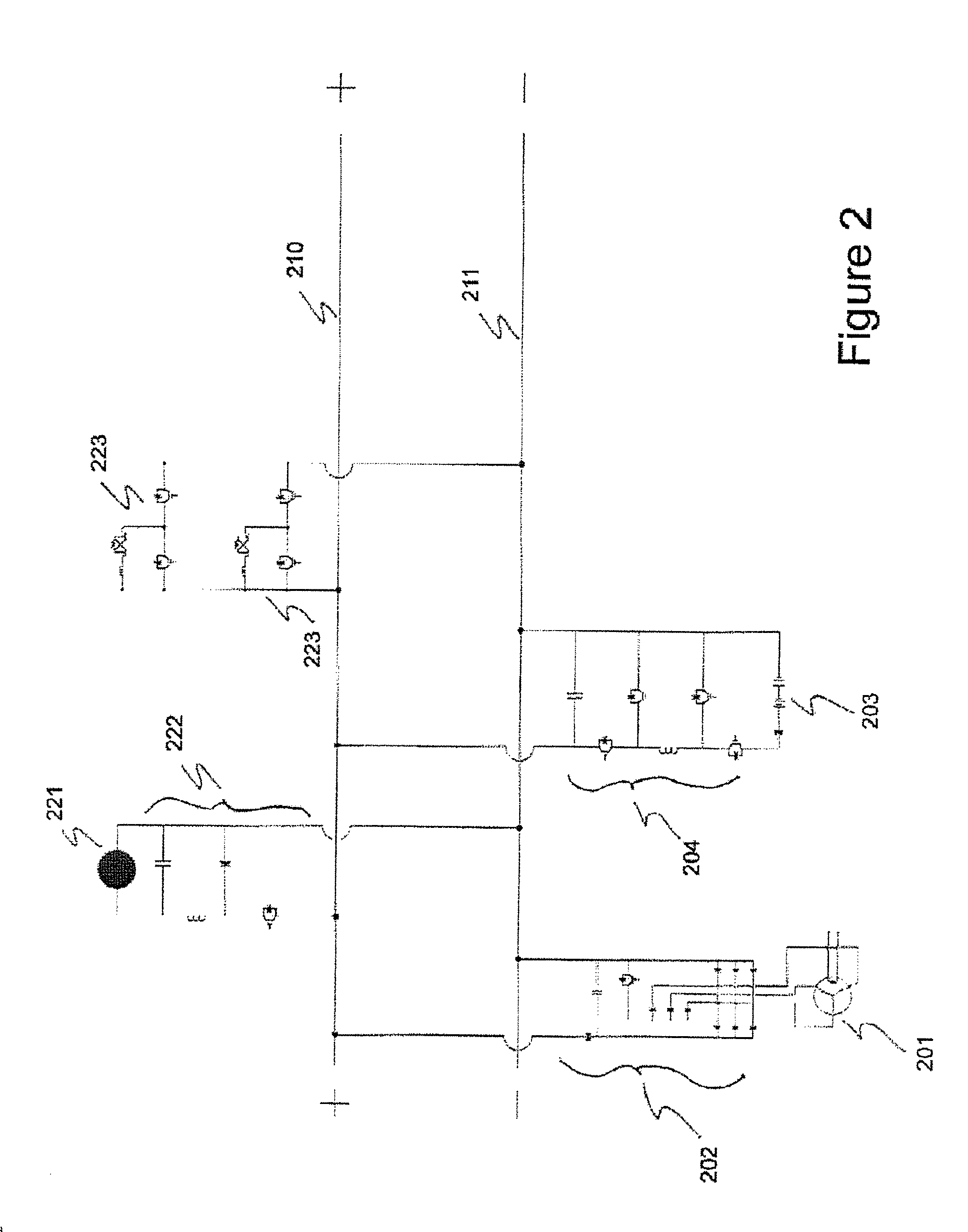 Marine power train system and method of storing energy in a marine vehicle