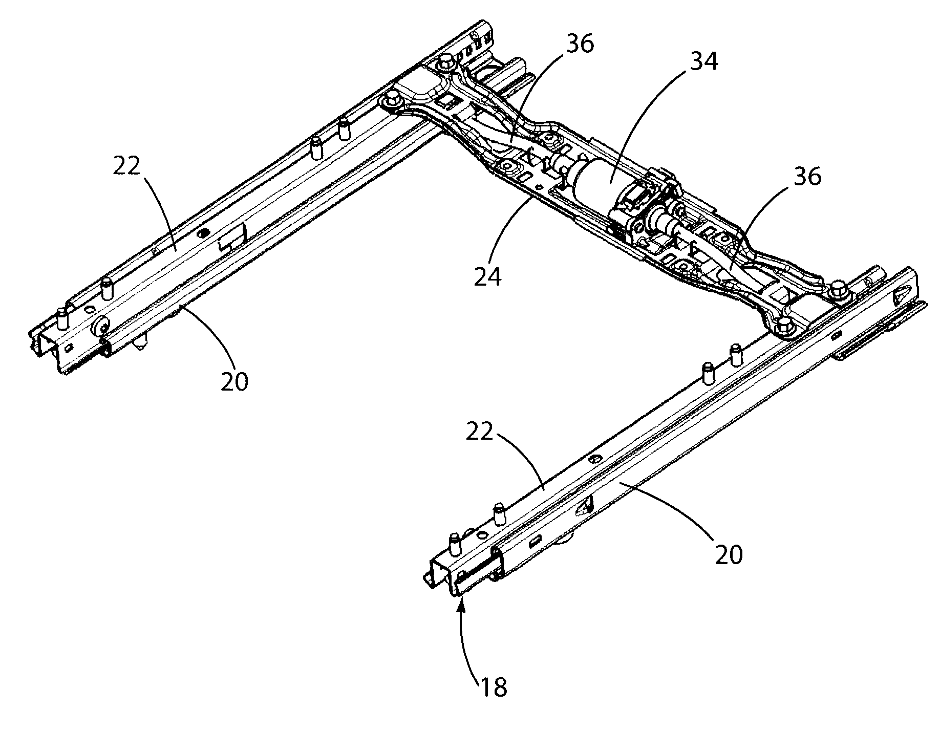 Transmission for motorized track system