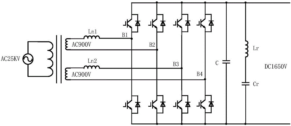 Network voltage interruption detection and control method for multi-unit train network side converter