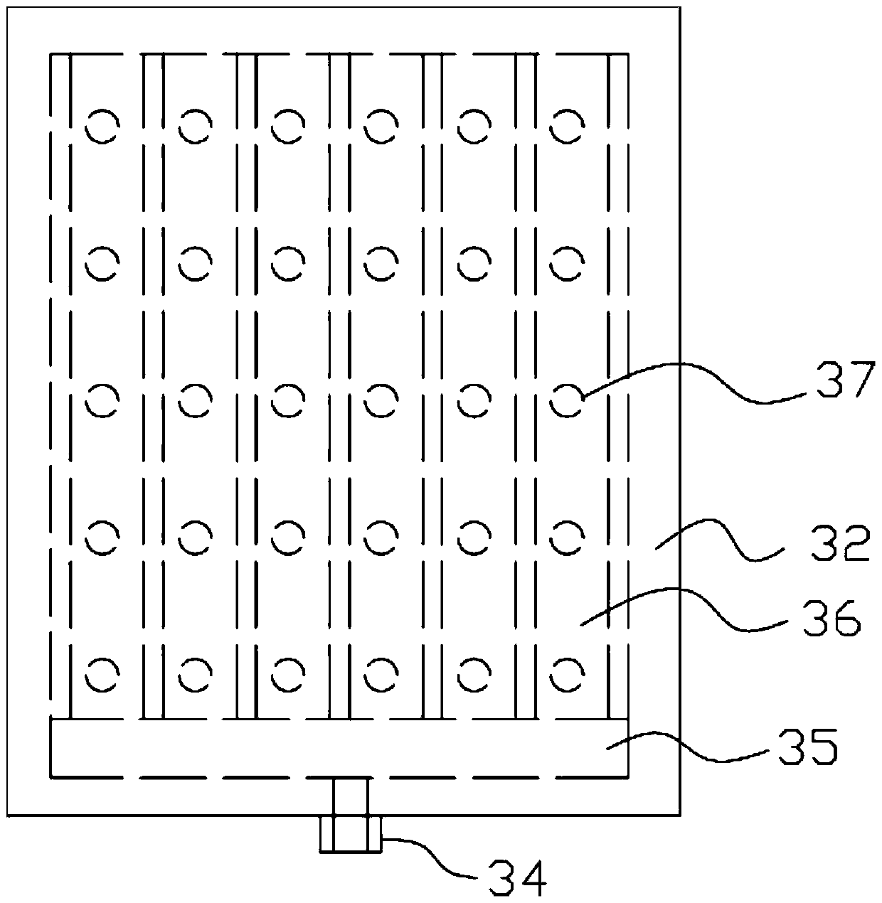 A cardboard pasting mechanism