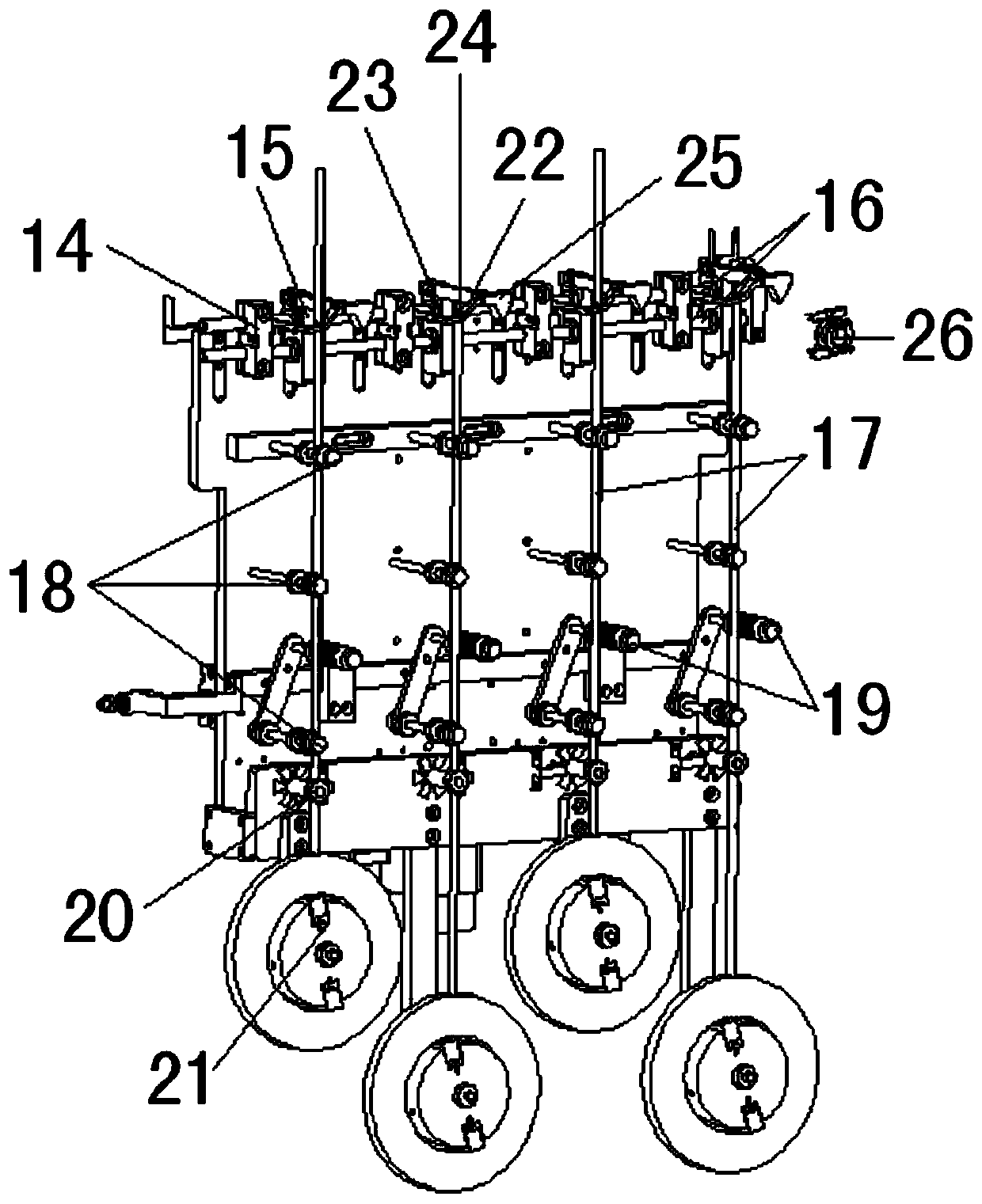 Adhesive tape wrapping mechanism