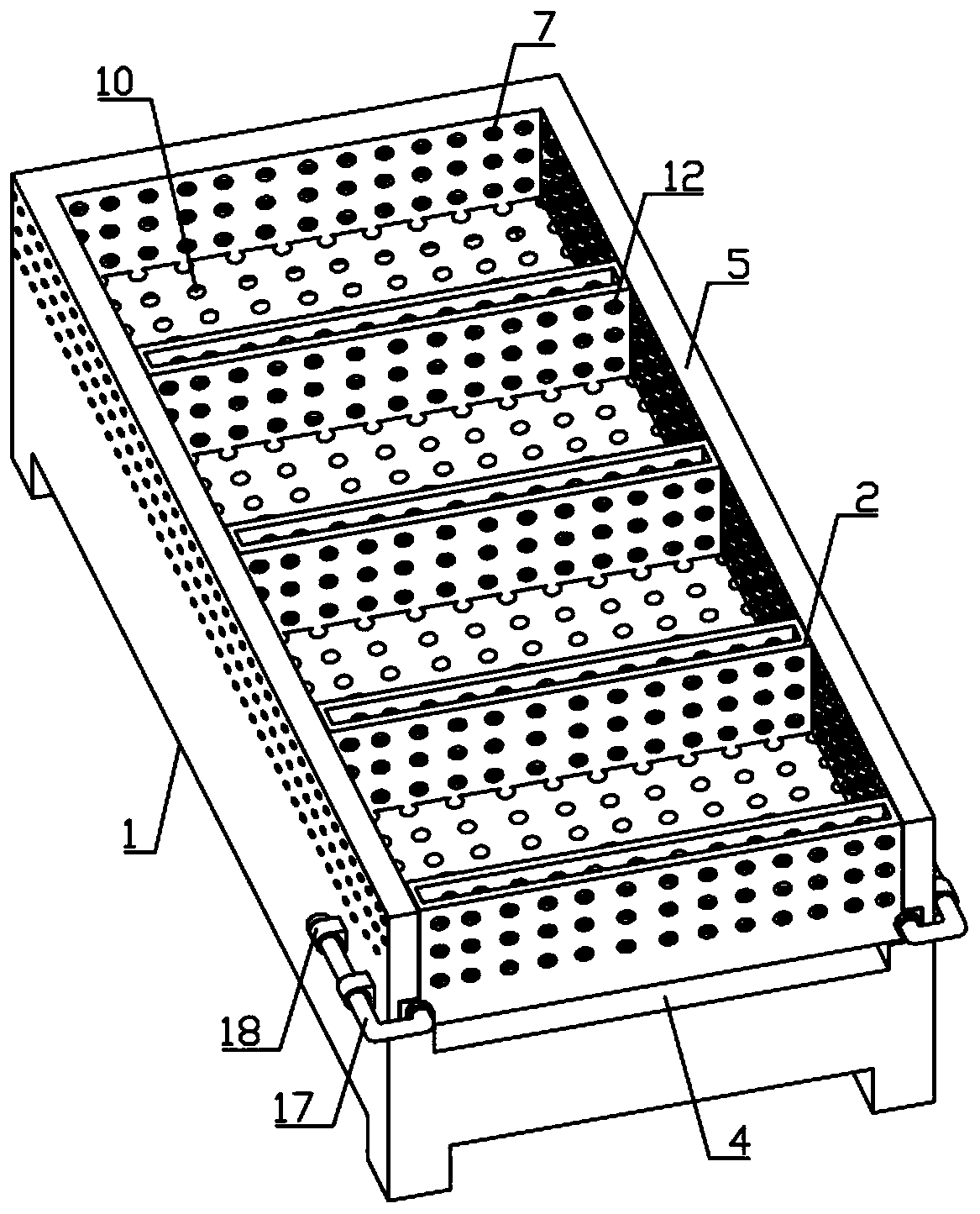 A ground cover ornamental bamboo seedling raising facility and seedling raising method