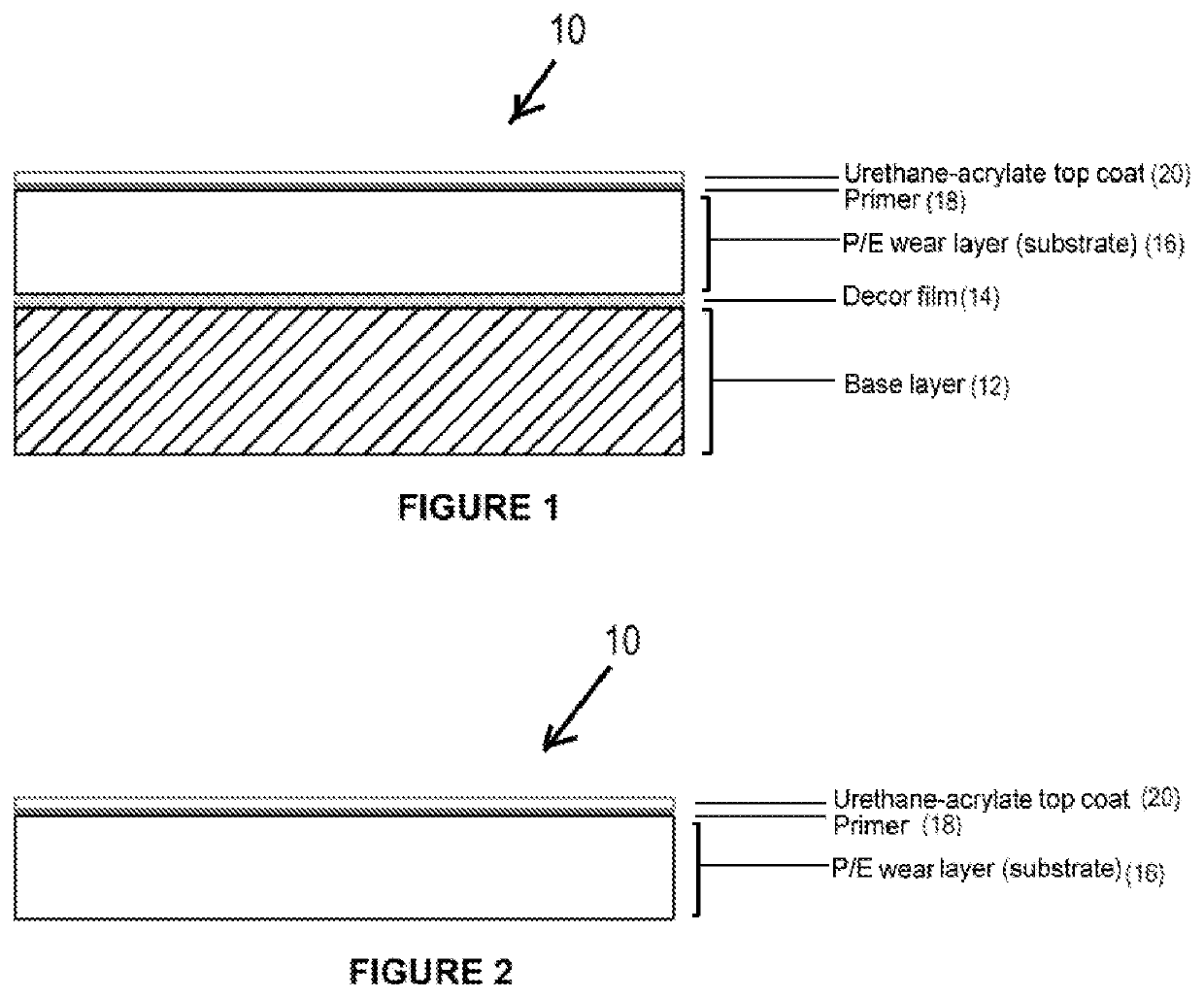 Tile Containing Primer Coated Substrates with Good Adhesion