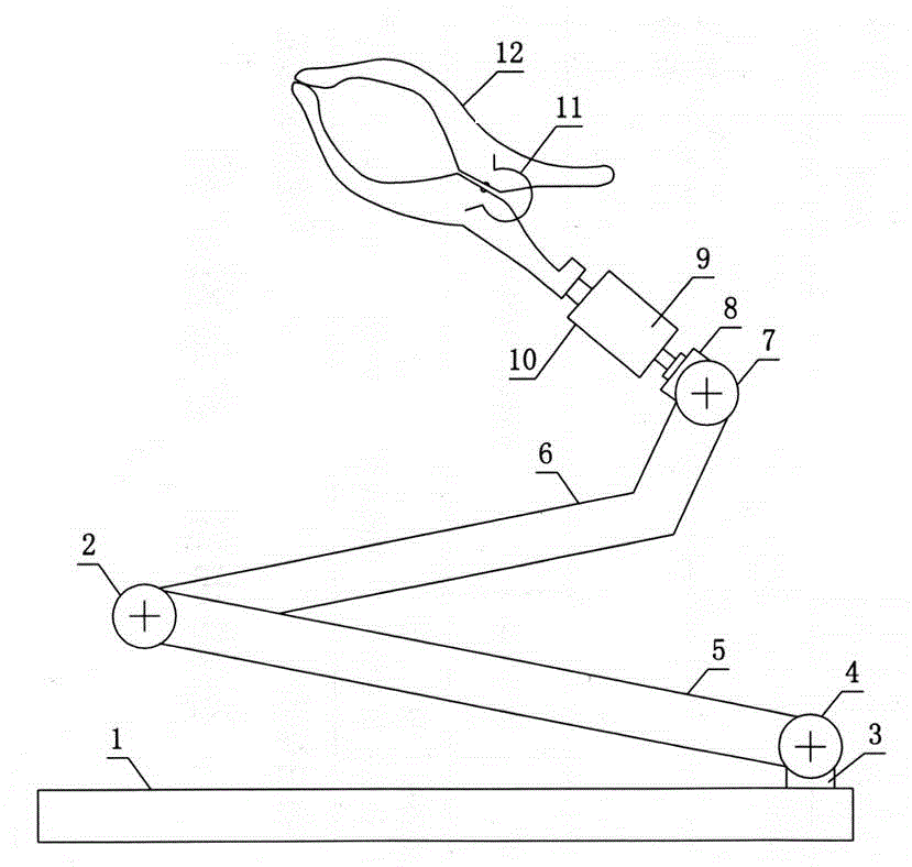 Anesthesia induction oxygen inhalation mask fixing frame and operating and using method thereof