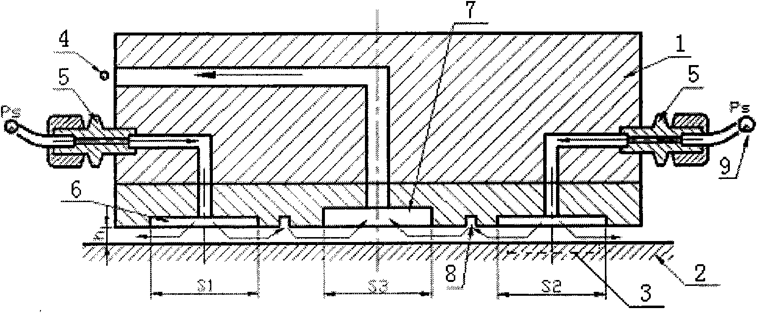 No-drifting high accurate open type static pressure guide rail