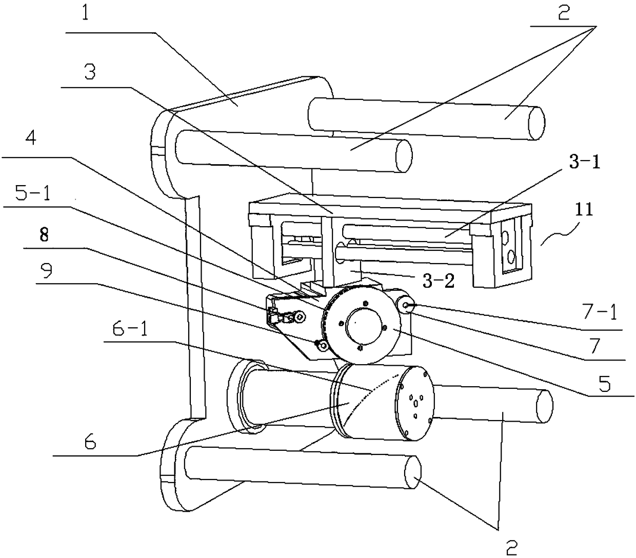 Cigarette packet or cigarette carton tear tape structure and transparent tear tape pasting device