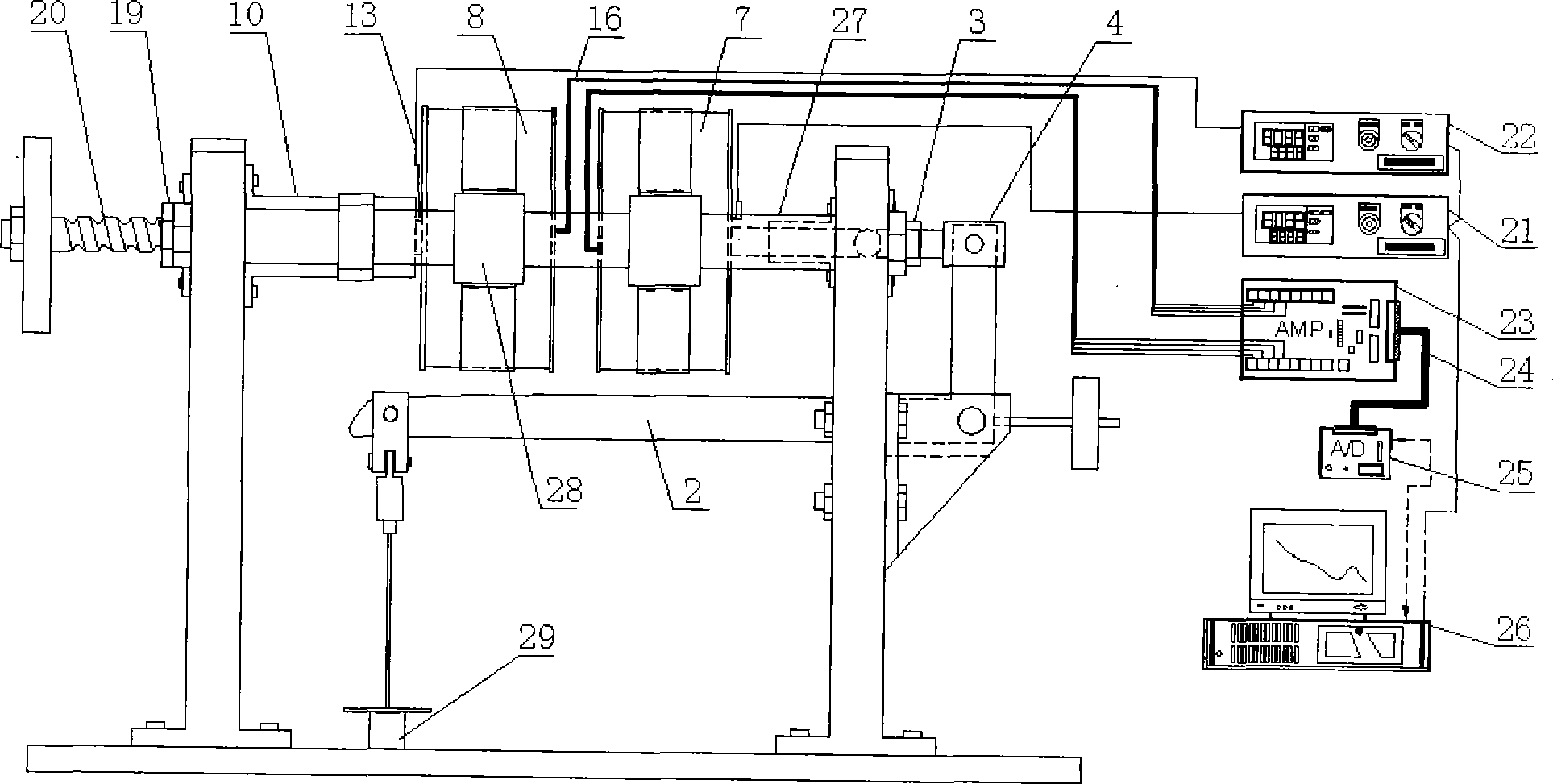 Solid interface contact heat exchange coefficient measurement method and apparatus based on transient method