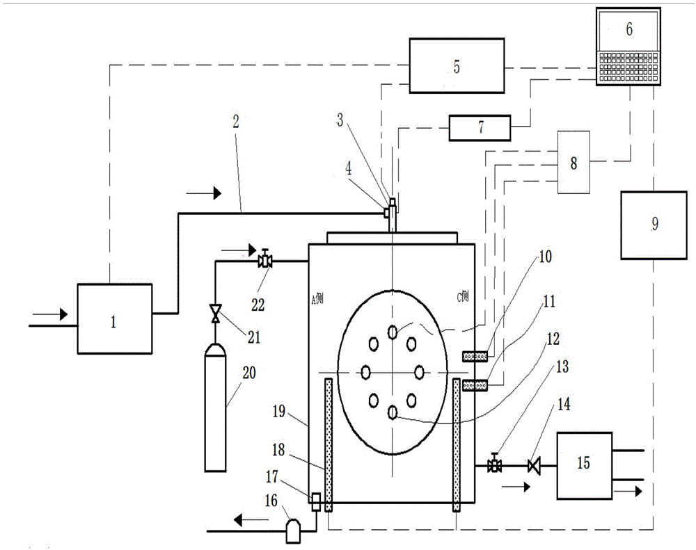 Measuring device for oil injection rule of each hole of oil injection nozzle of diesel engine