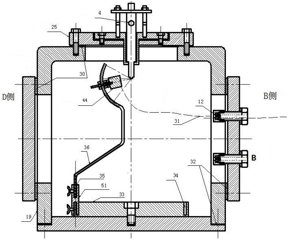 Measuring device for oil injection rule of each hole of oil injection nozzle of diesel engine