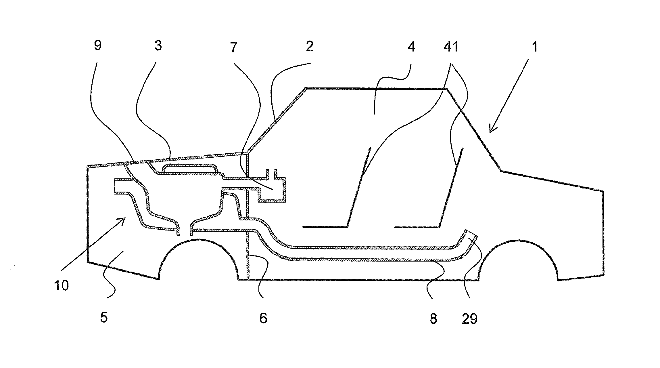 Watch chamber for a motor vehicle