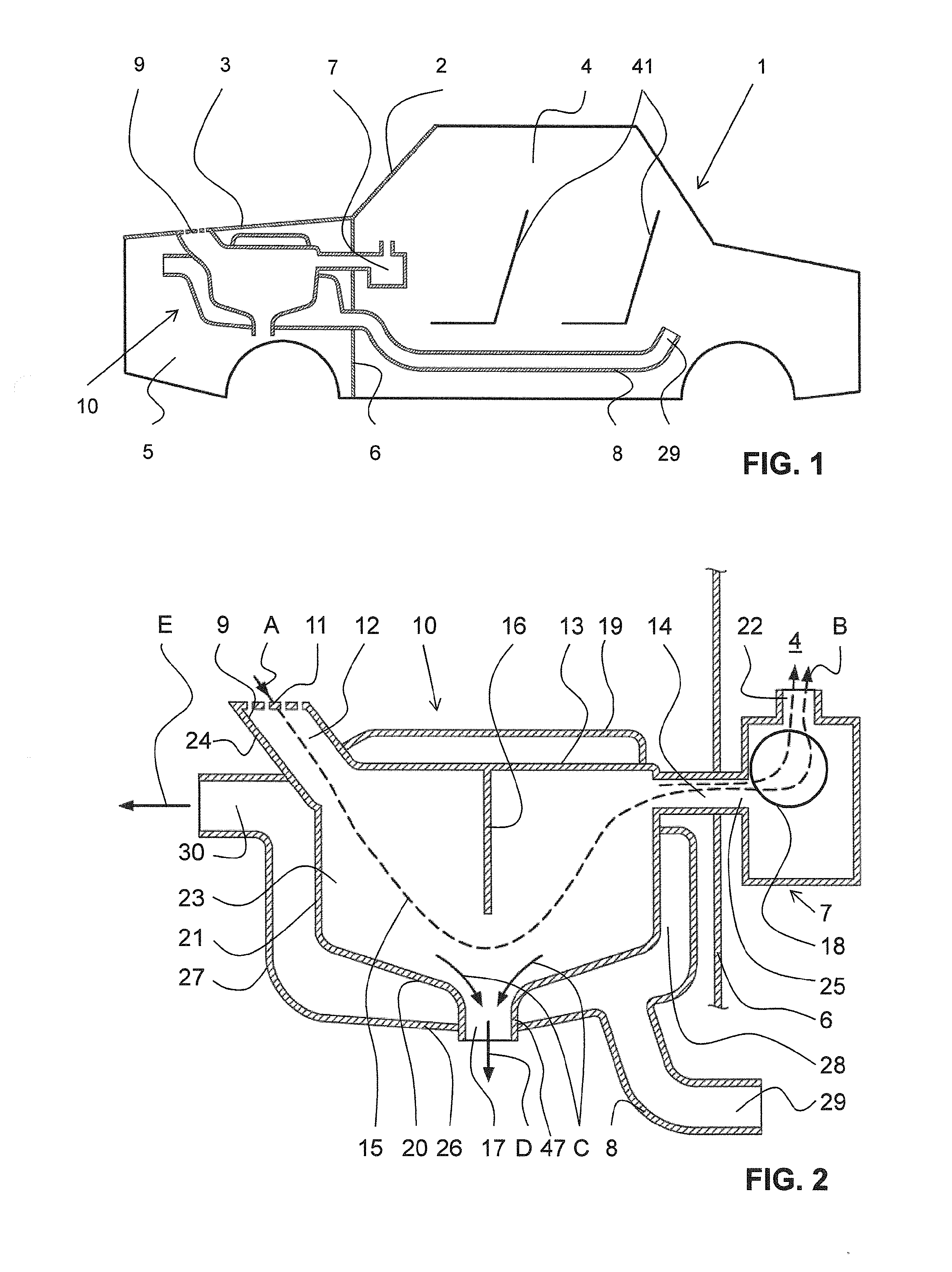 Watch chamber for a motor vehicle