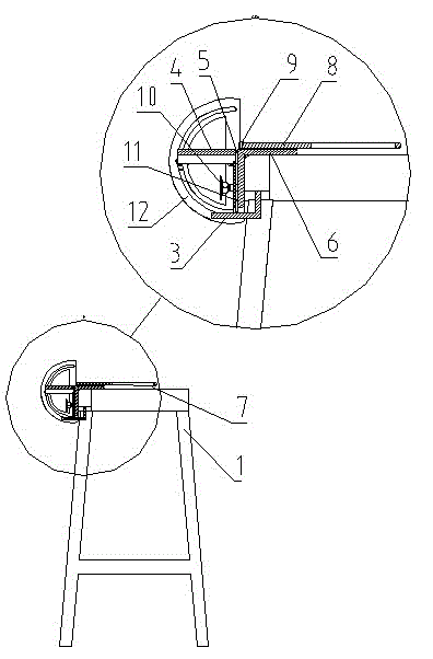 Portable simple metal sheet bending device