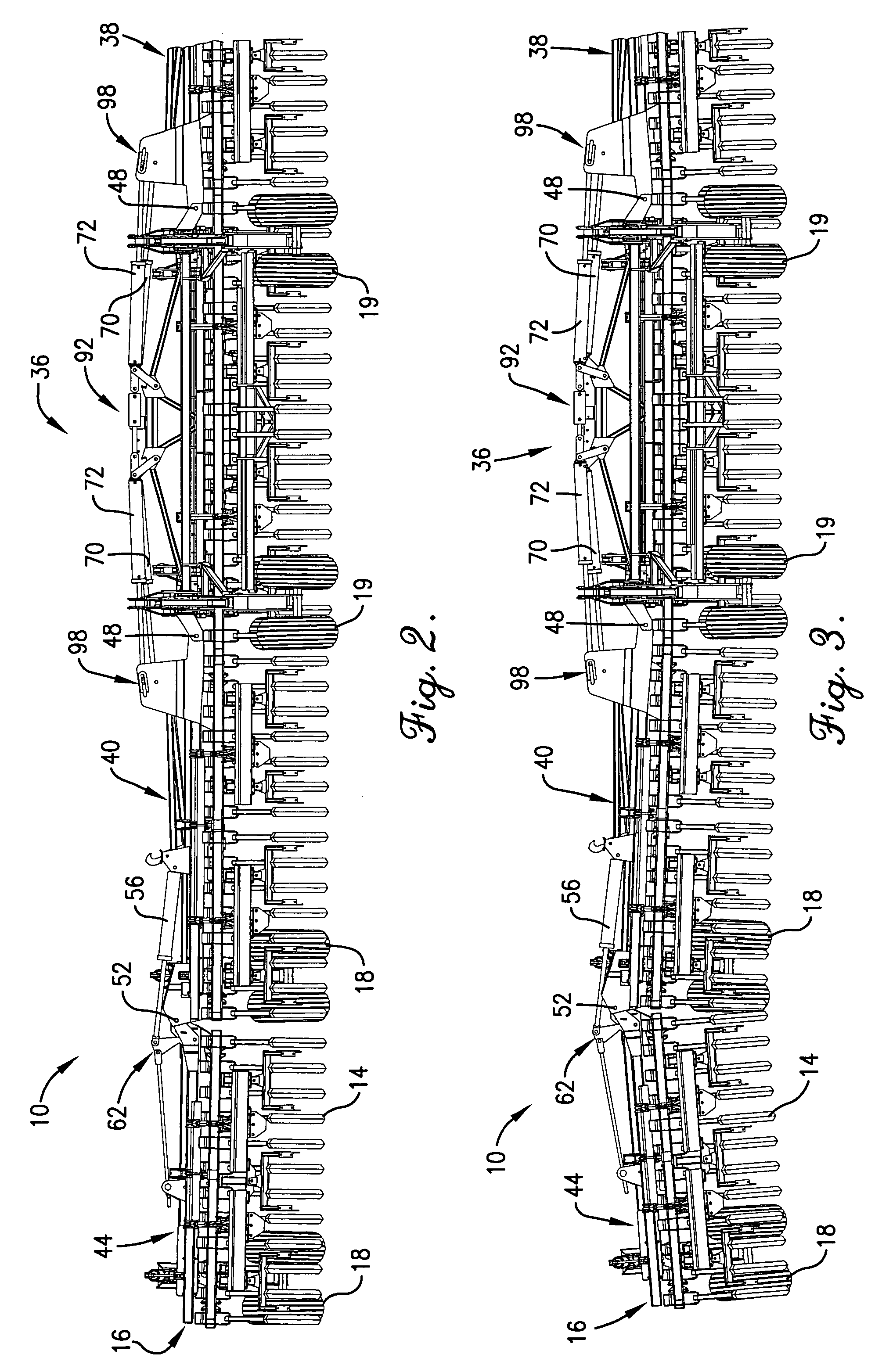 Hydraulic holding cylinder for wing lift mechanism