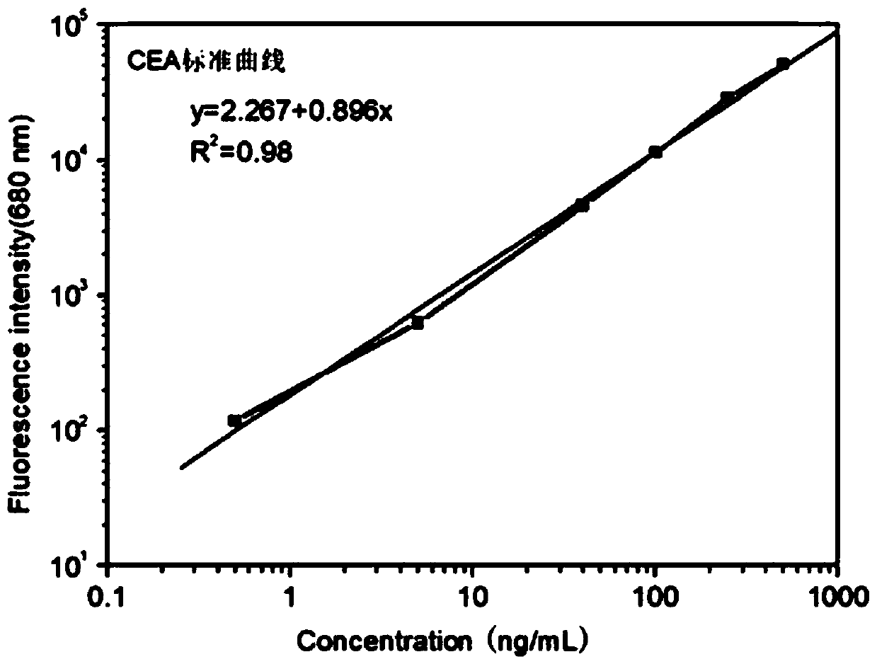 Method for jointly detecting lung cancer tumor marker based on flow cytometry