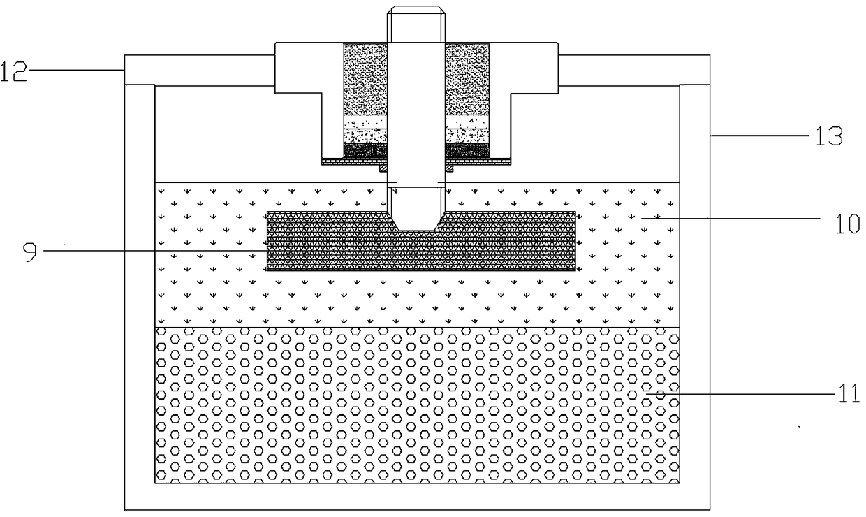 Sealing structure for medium-high temperature battery, medium-high temperature battery and assembly method thereof