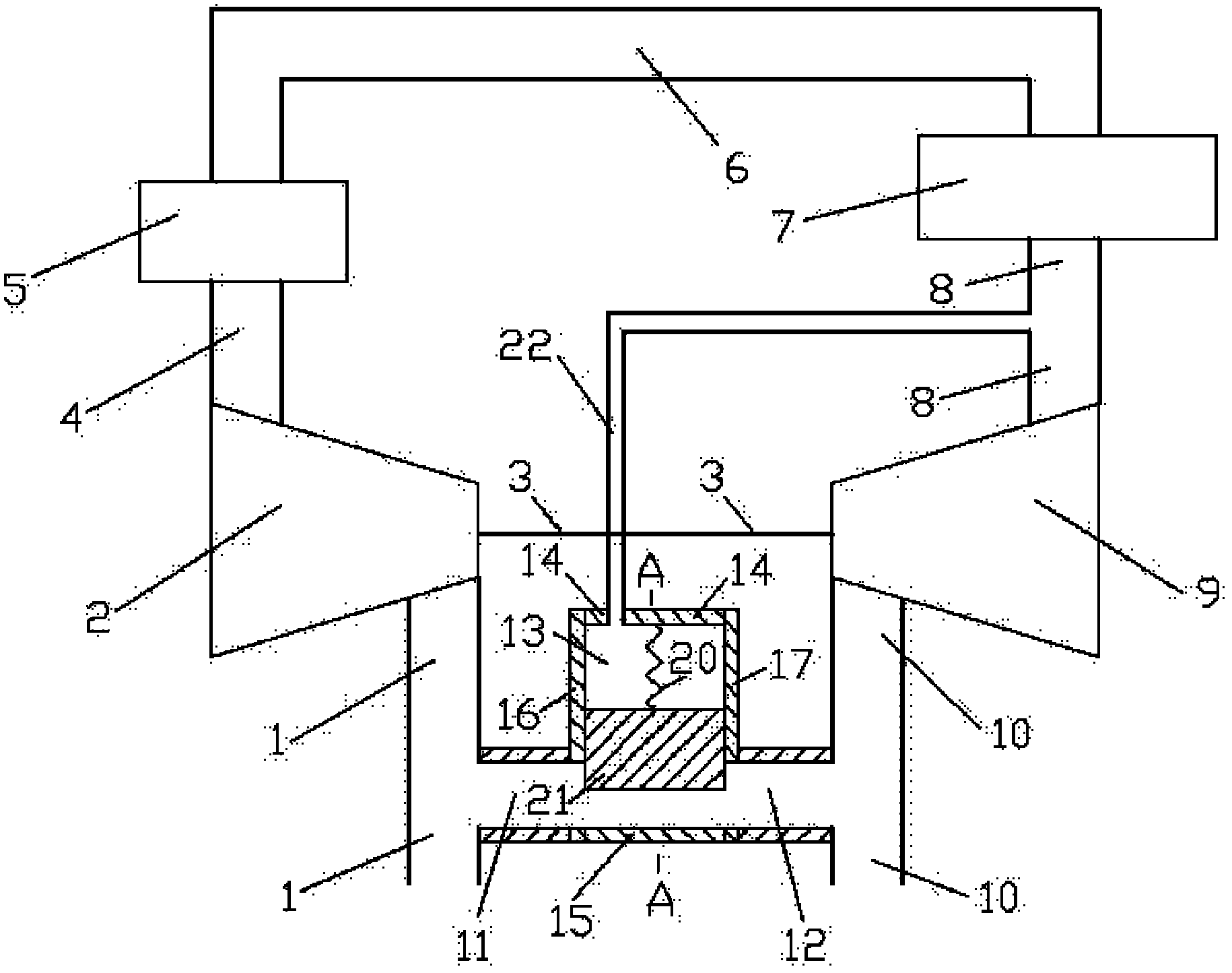 Exhaust-pressure regulated exhaust-gas recirculating system