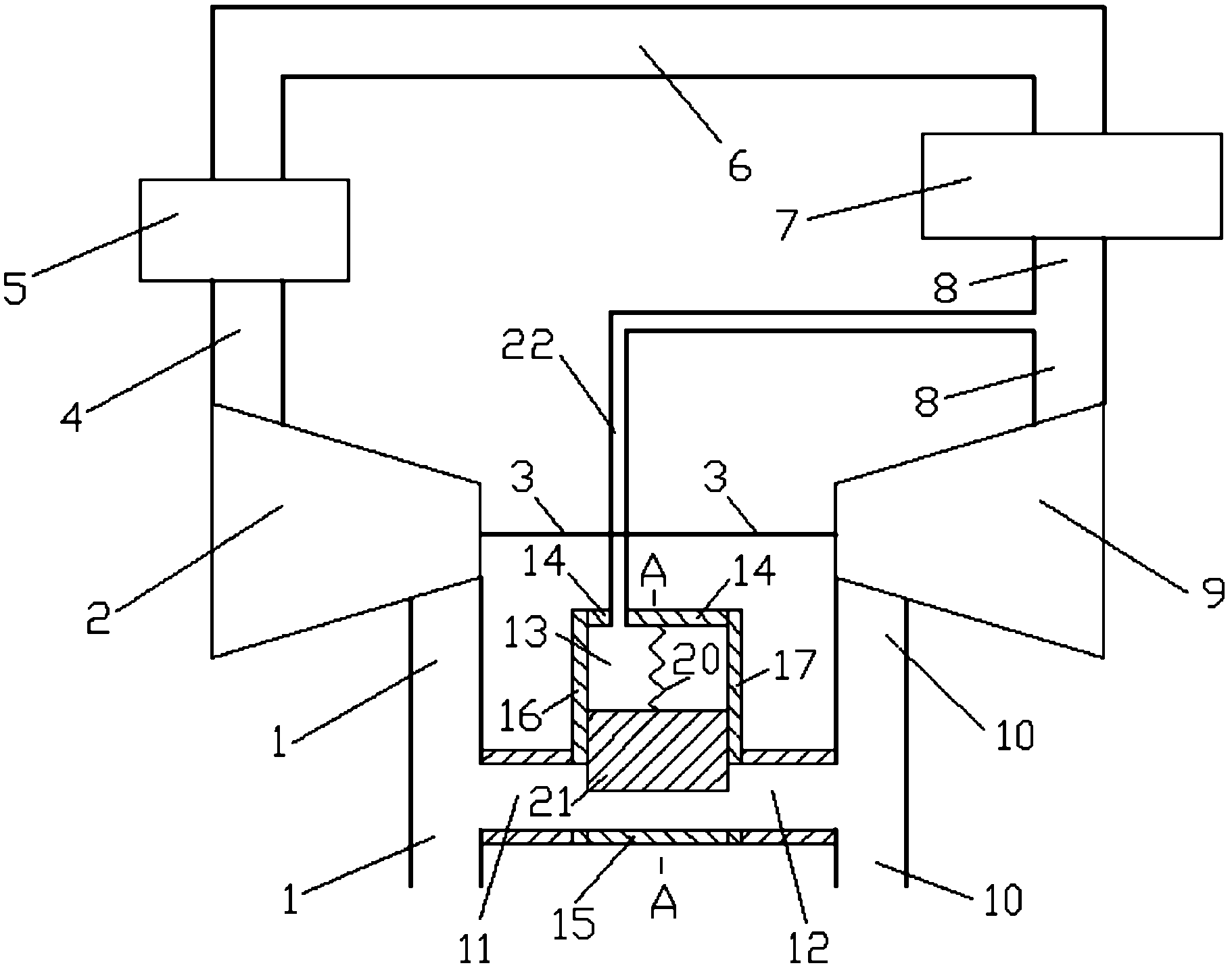 Exhaust-pressure regulated exhaust-gas recirculating system