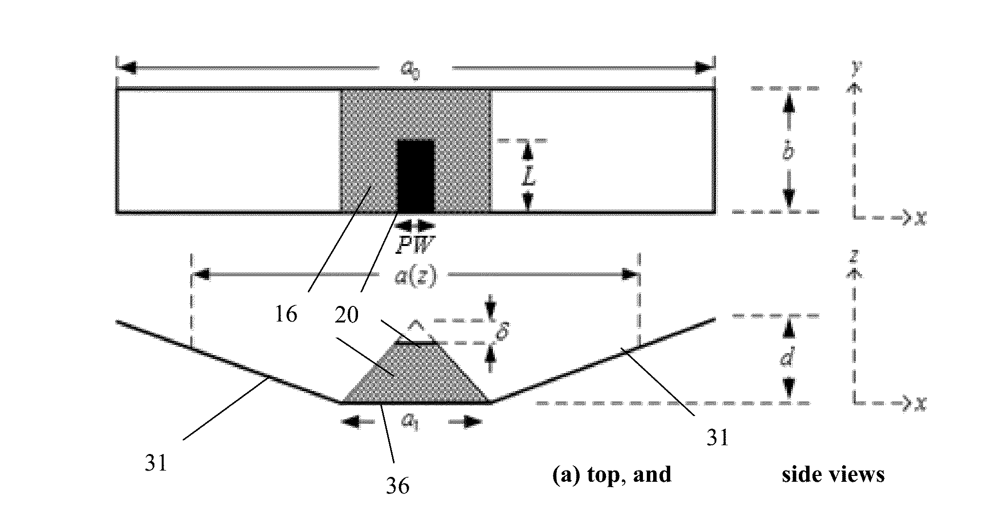 Low-profile, tapered-cavity broadband antennas