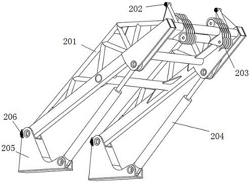 Self-adaption overall overturning conveyor