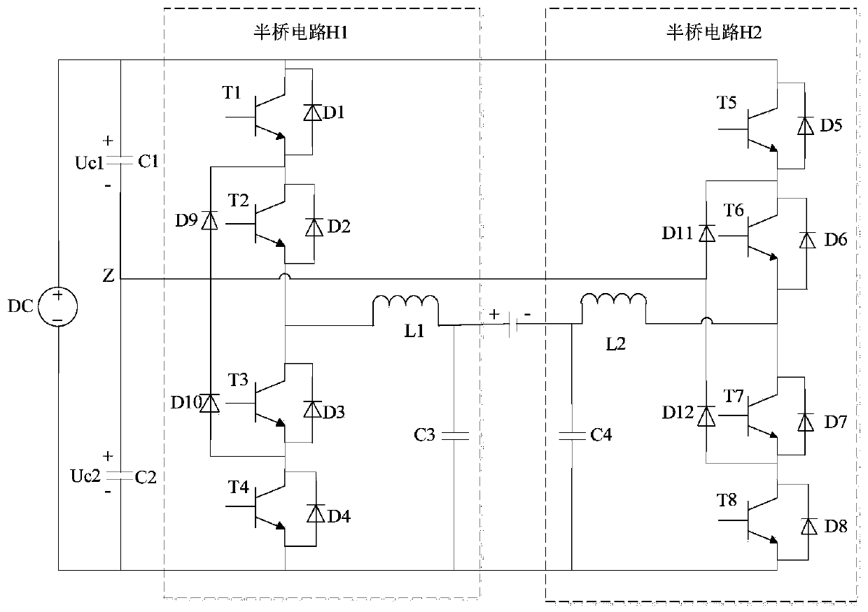 A bidirectional three-level h-bridge non-isolated dc-dc converter