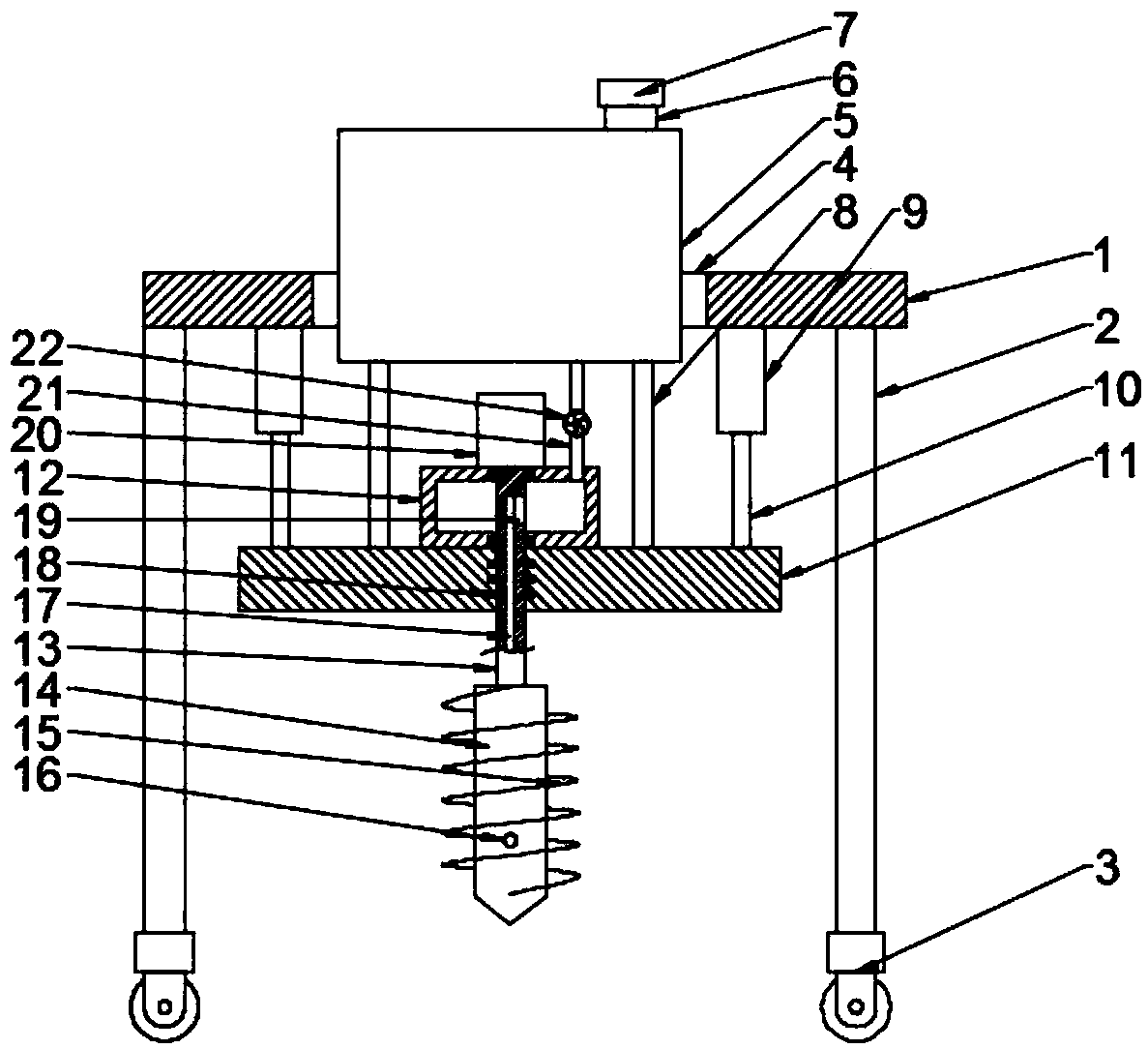 Soapberry irrigation device based on deep irrigation technology