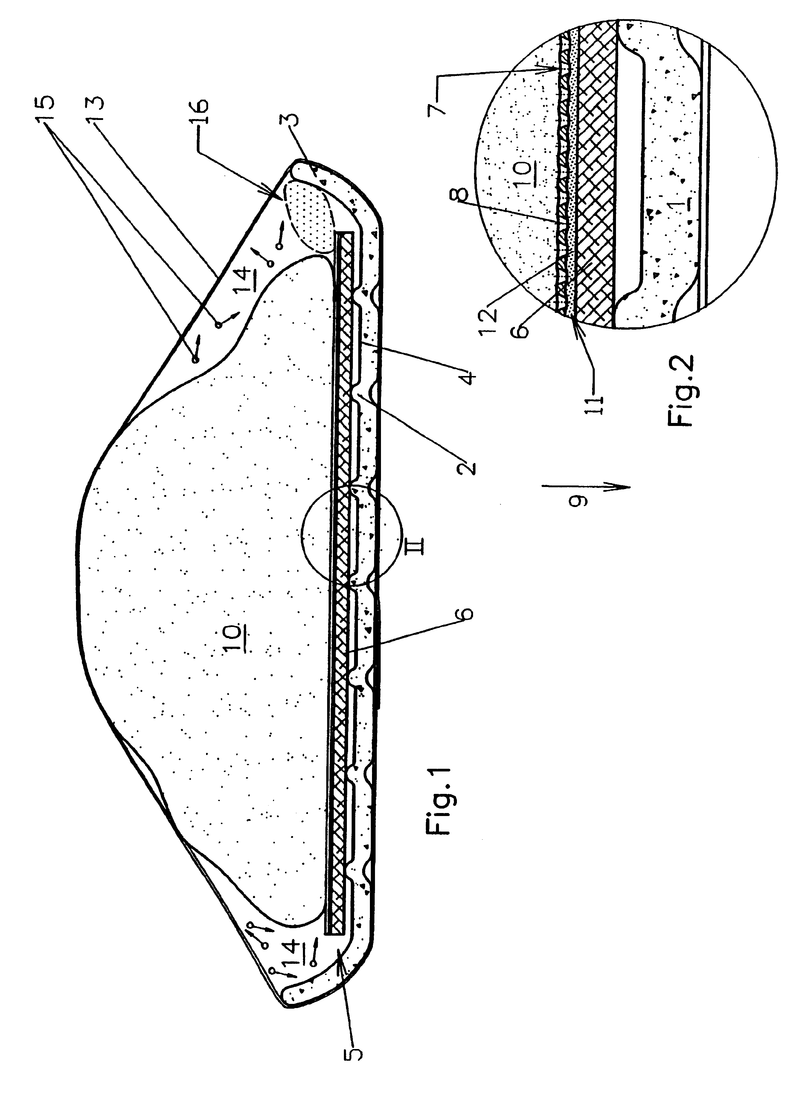 Combined liquid-tight meat tray and inserted absorbent/separating layer