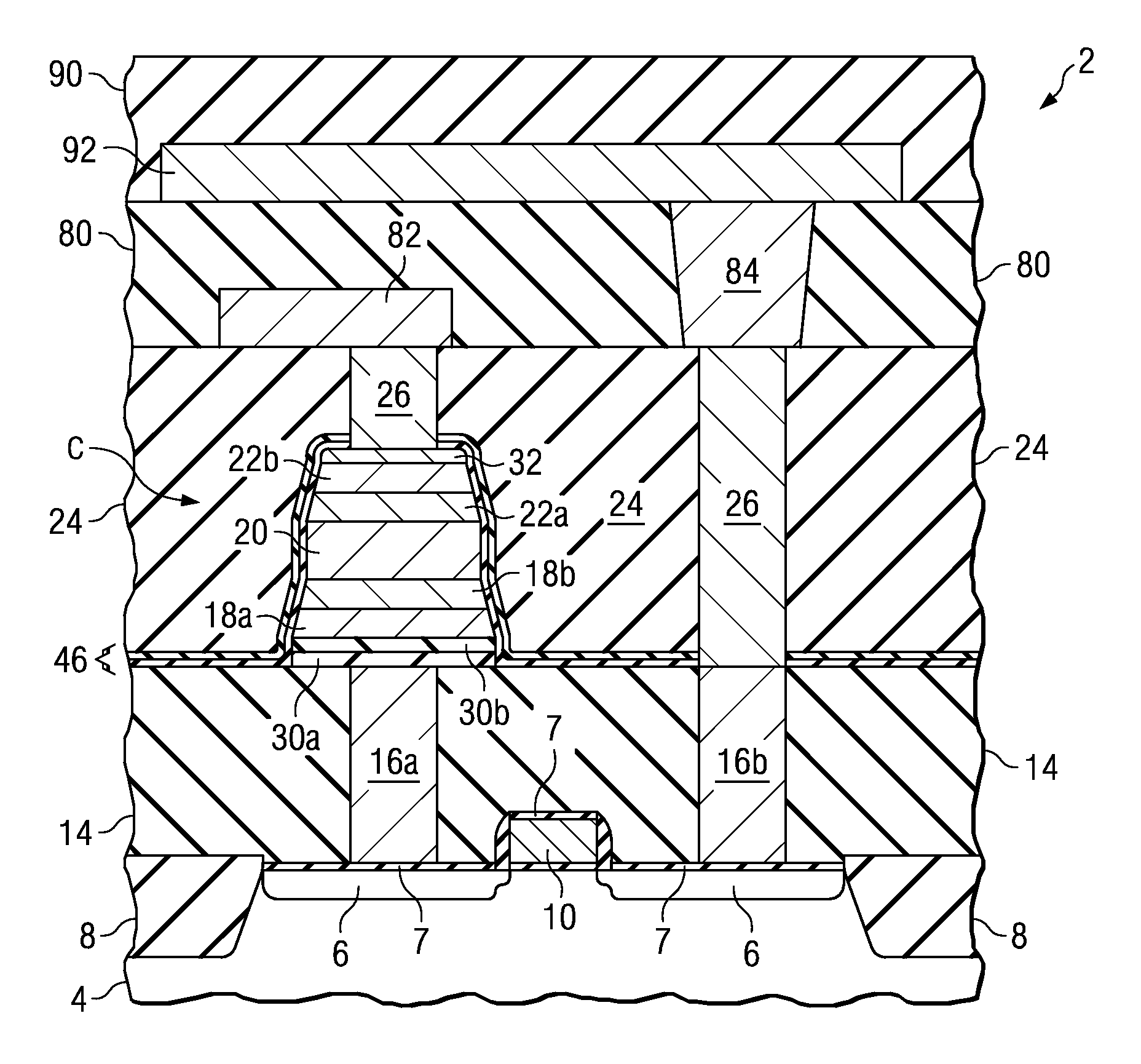 Method for leakage reduction in fabrication of high-density FRAM arrays