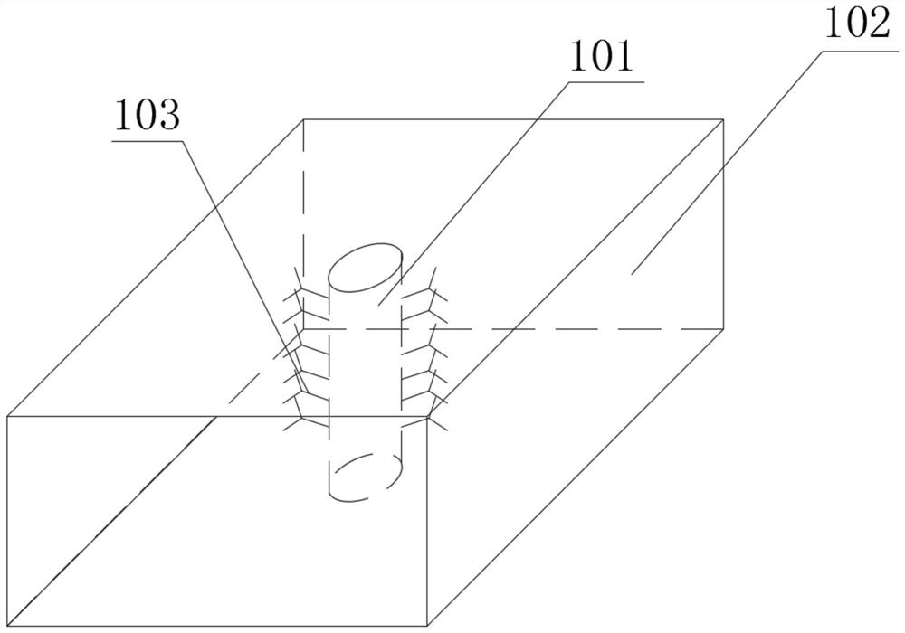 Lining module and fully enclosed submerged arc furnace lining damage repair method