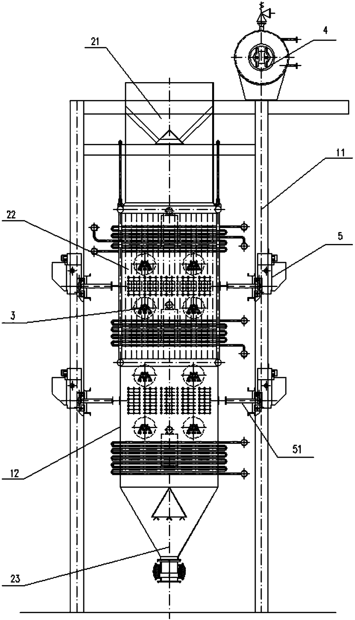 High-temperature pellet cooling method and device thereof