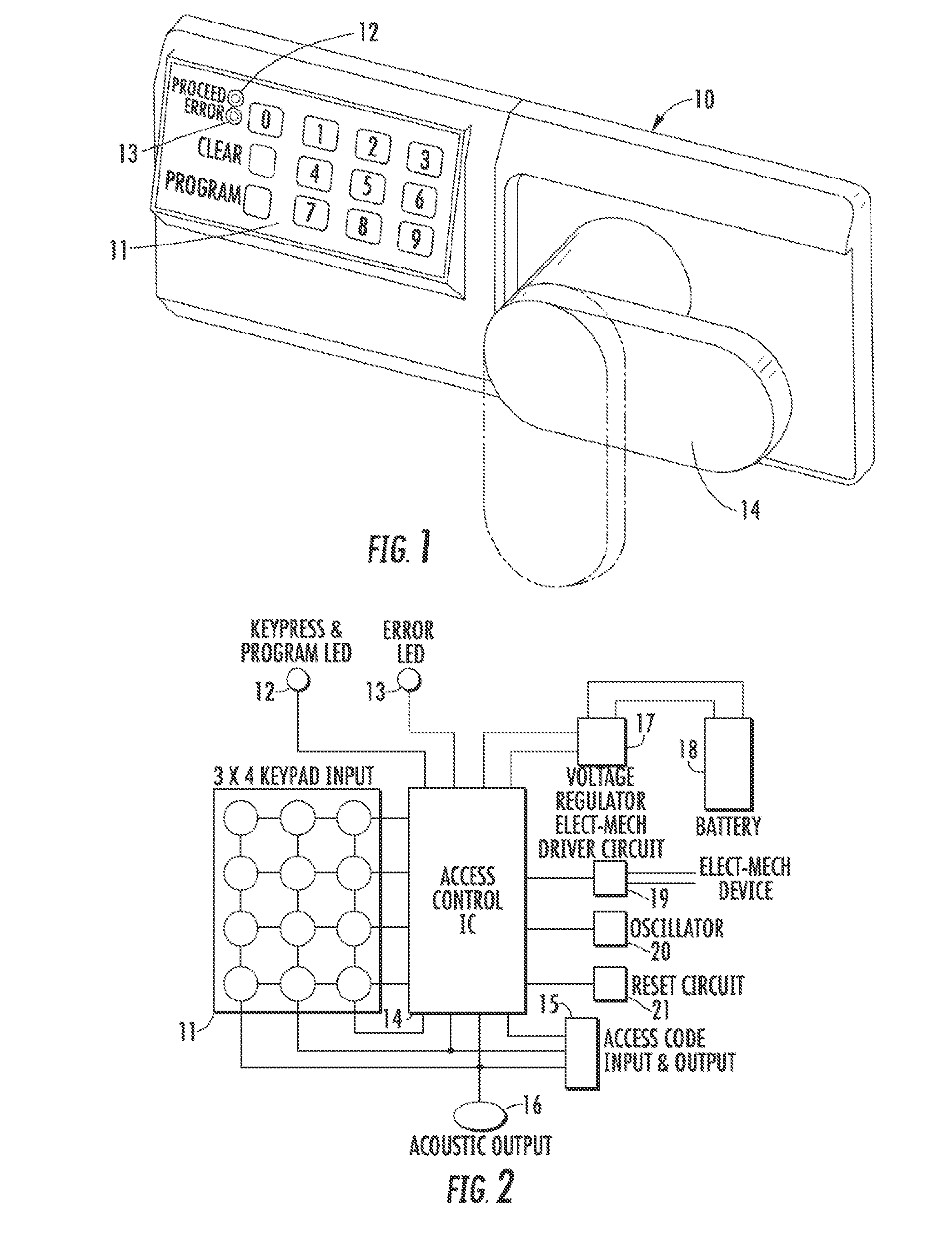 Method for Controlling and Recording the Security of an Enclosure