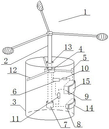 Energy saving wind speed meteorological sensor device