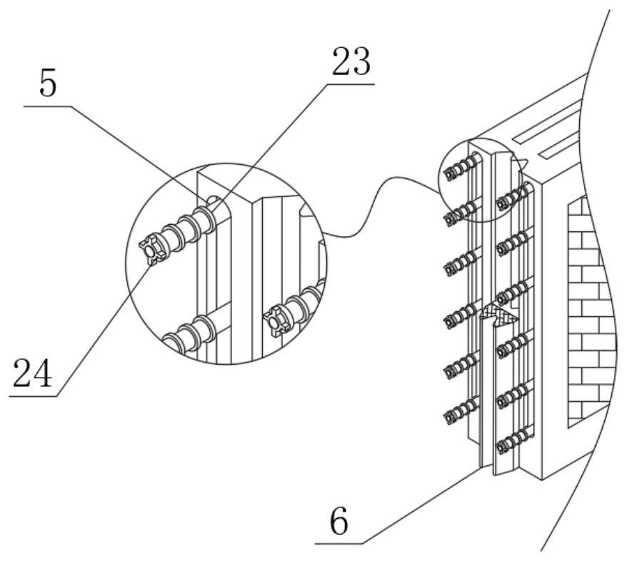 Fabricated wall surface horizontal connecting structure with W-shaped joints