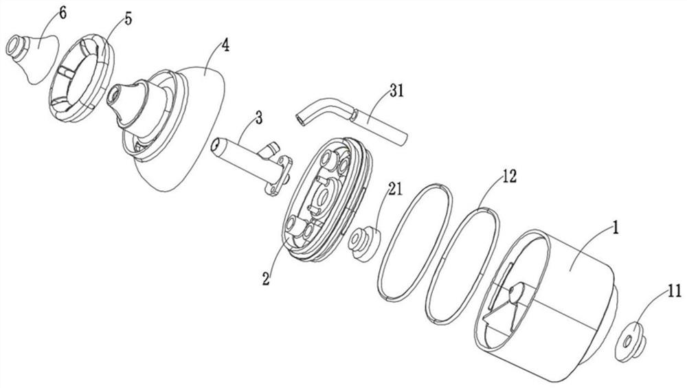 Atomizing nozzle of nasal irrigator