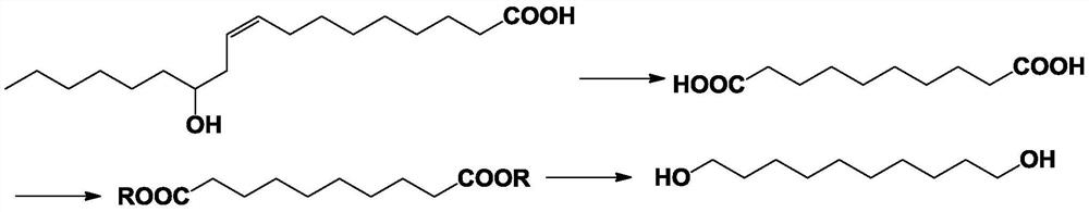 A kind of preparation method of 1,10-decanediol