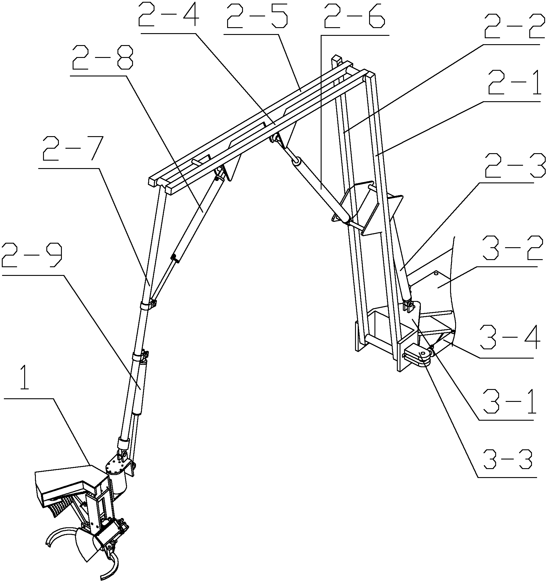 Mechanized fruit picking, collecting and transporting system and method