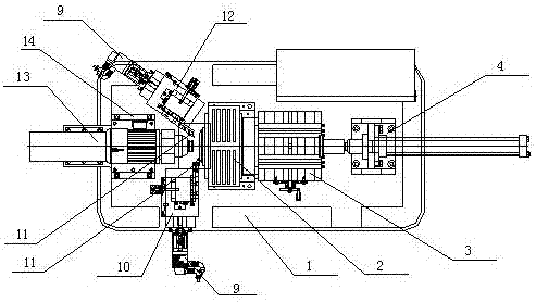 Outer circle chamfering machine tool for numerical control piston ring